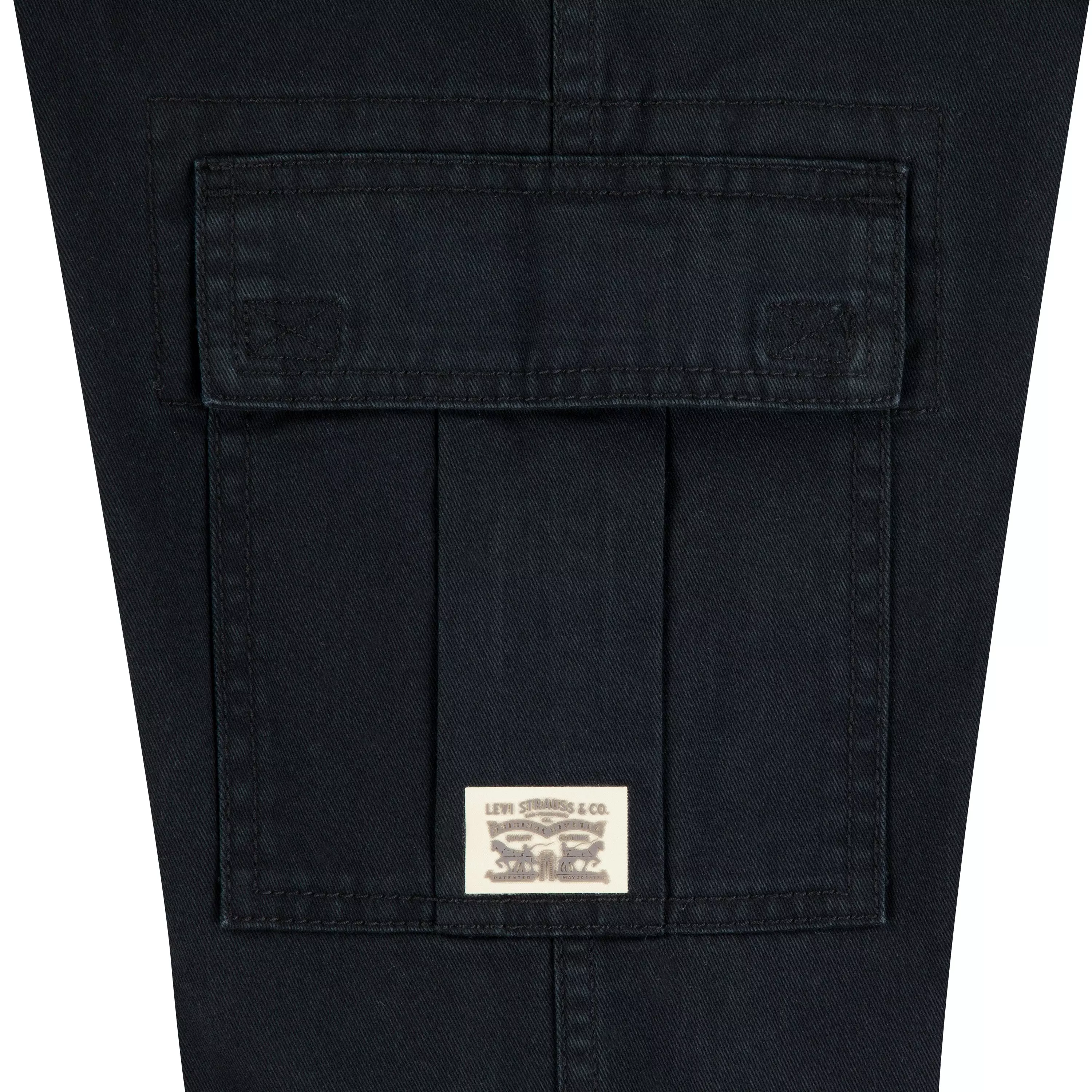 Levi's Big Boys' Pull On Cargo Pants - Black - BLACK