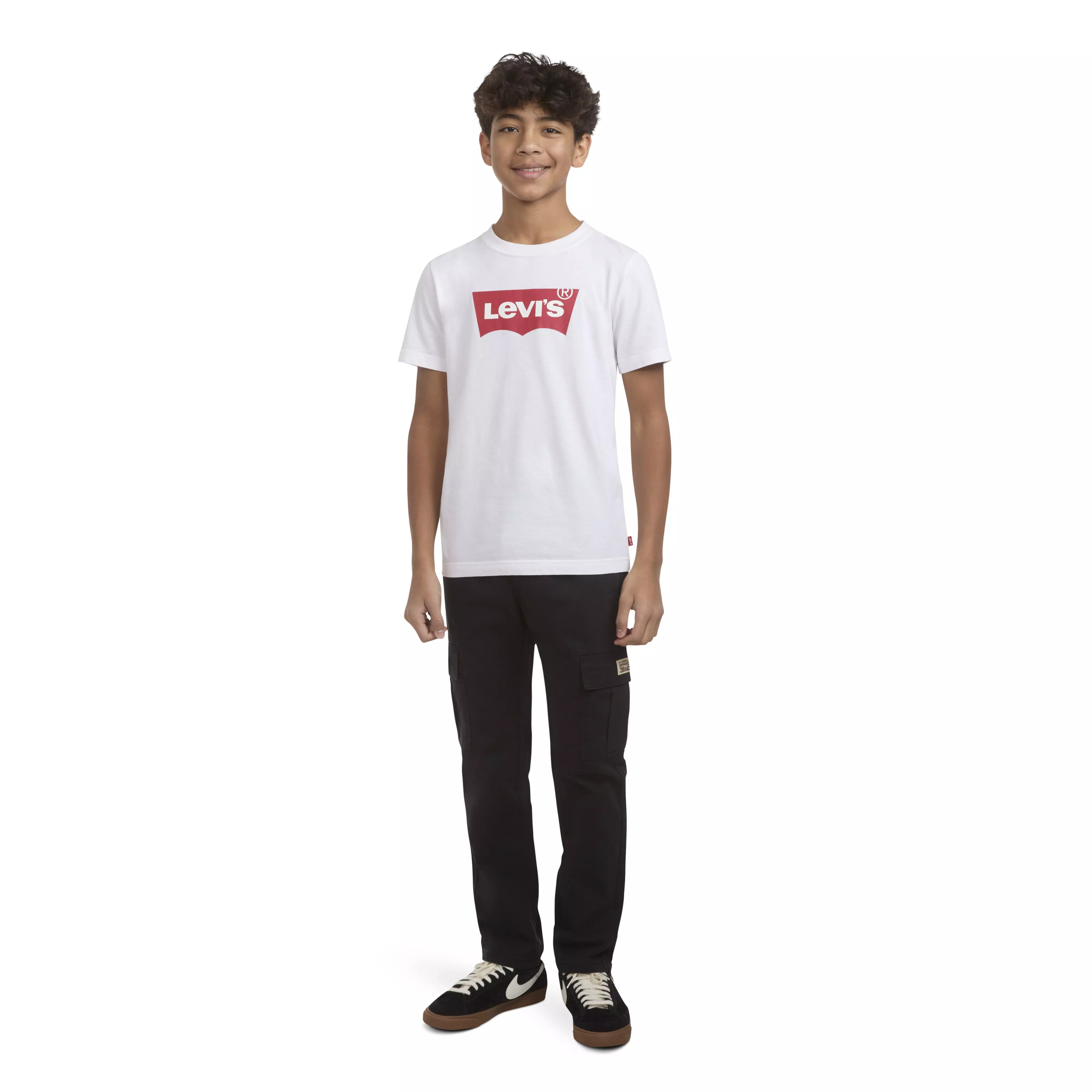 Levi's Big Boys' Pull On Cargo Pants - Black - BLACK