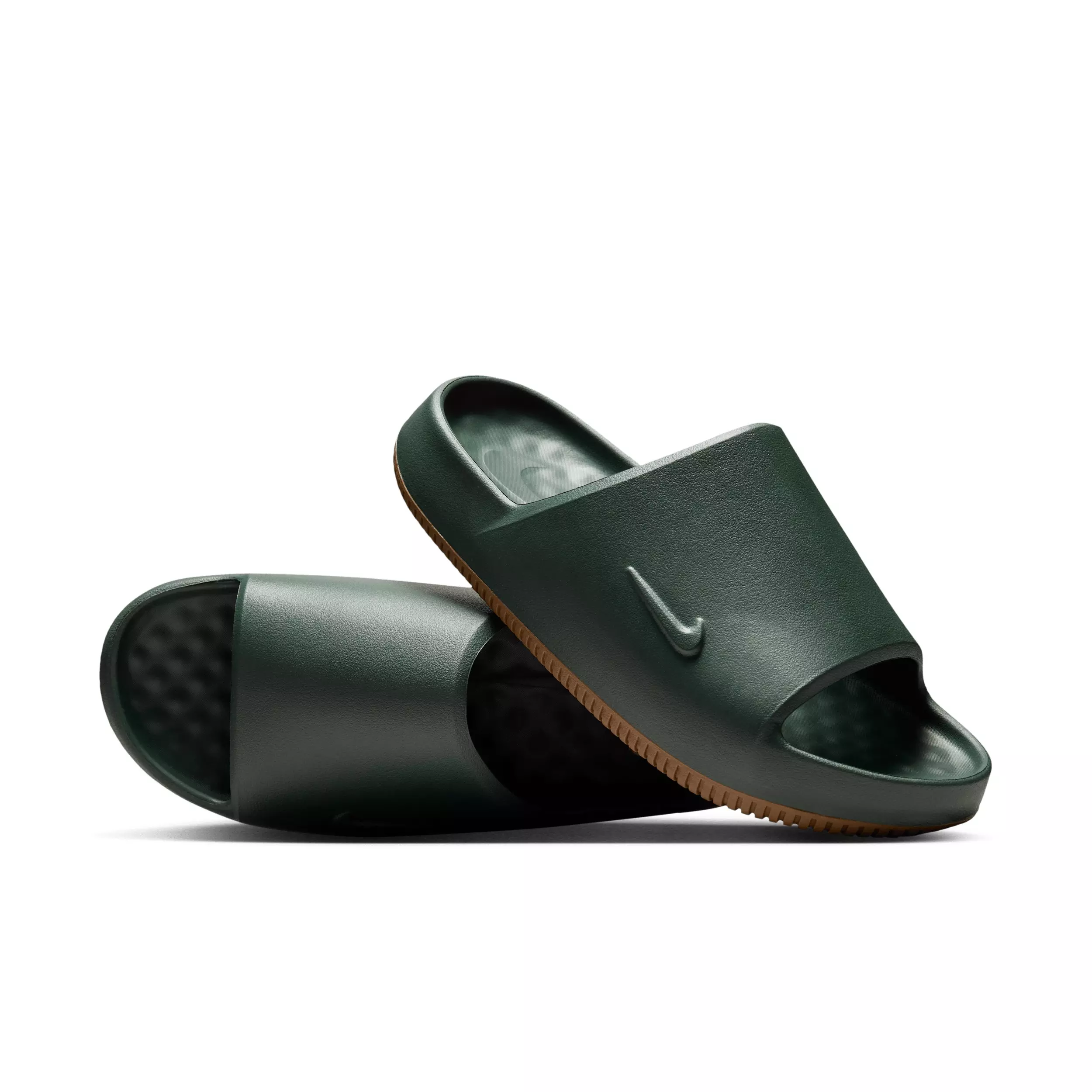 Nike Calm 2.0 "Fir/Gum Medium Brown" Men's Slide - FIR/MD BROWN