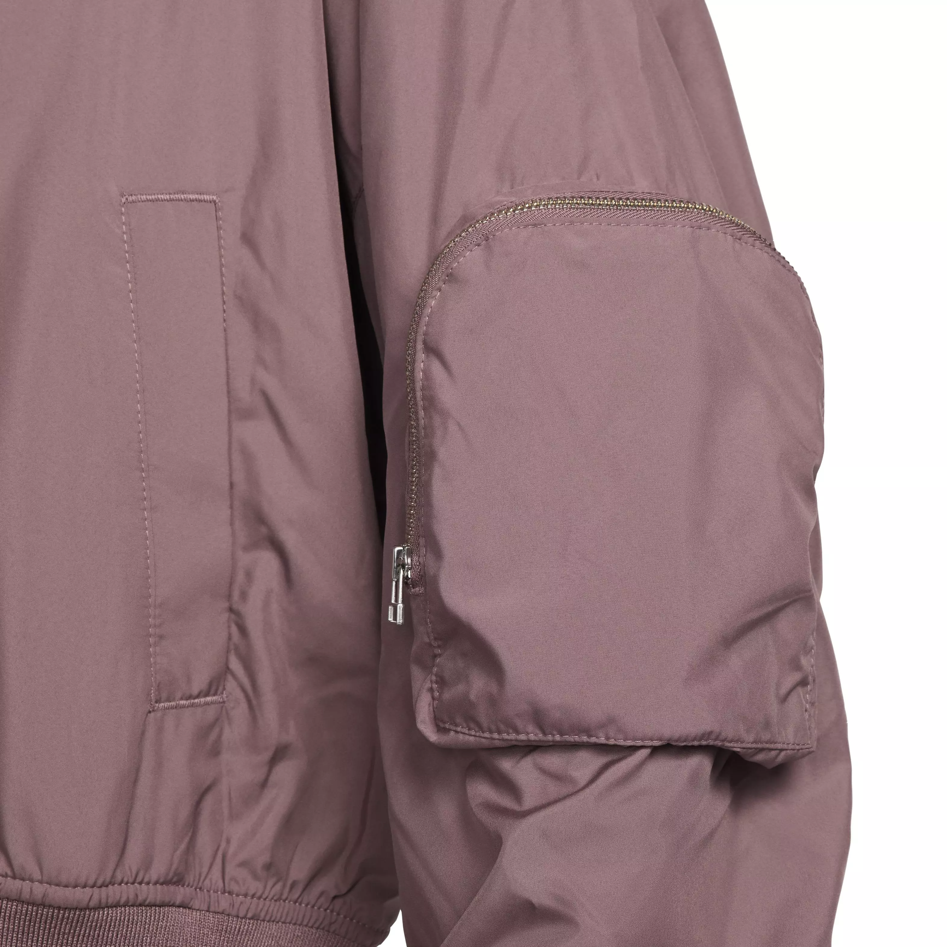 Nike Women's Essential Sportswear Oversized Bomber Jacket - MAUVE