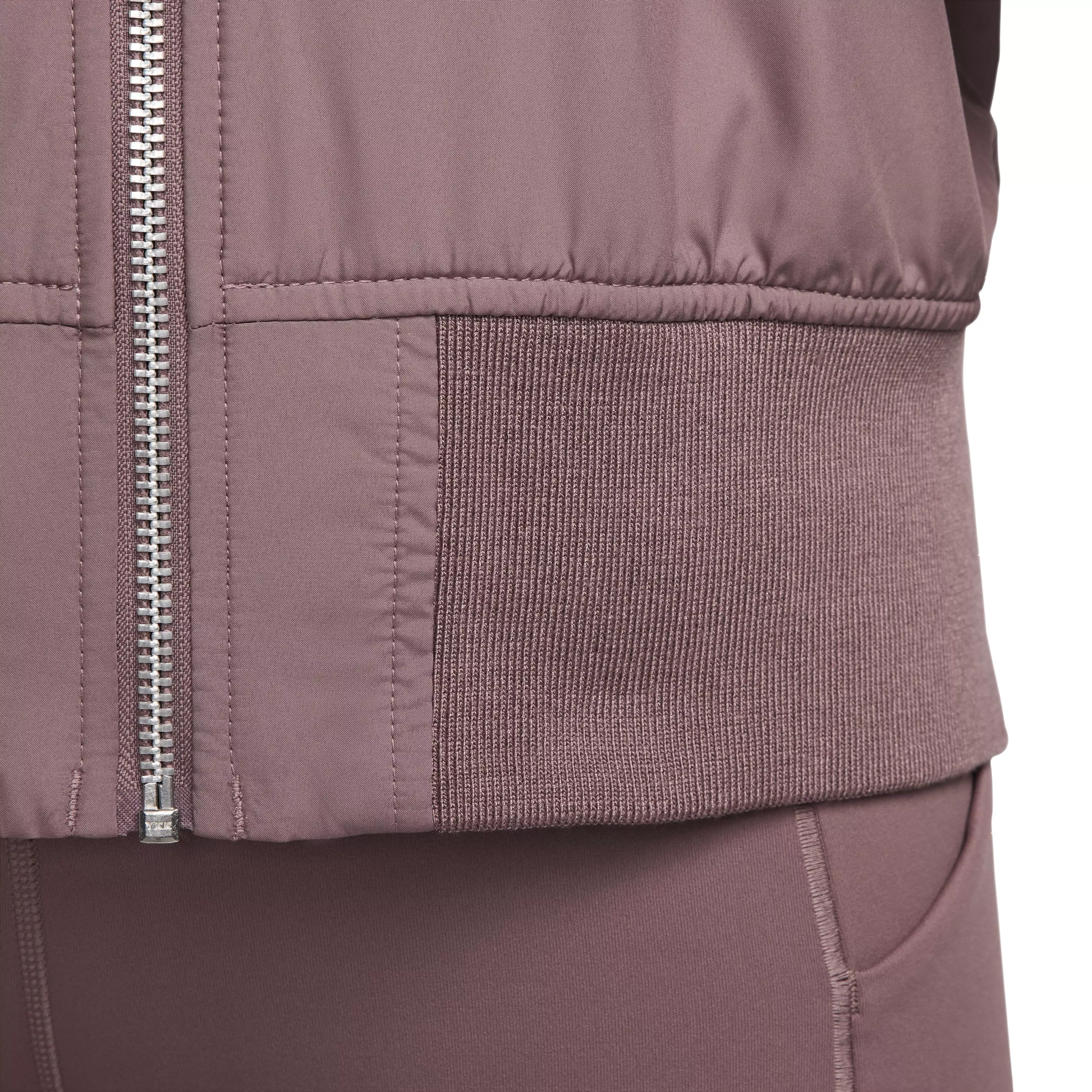 Nike Women's Essential Sportswear Oversized Bomber Jacket - MAUVE