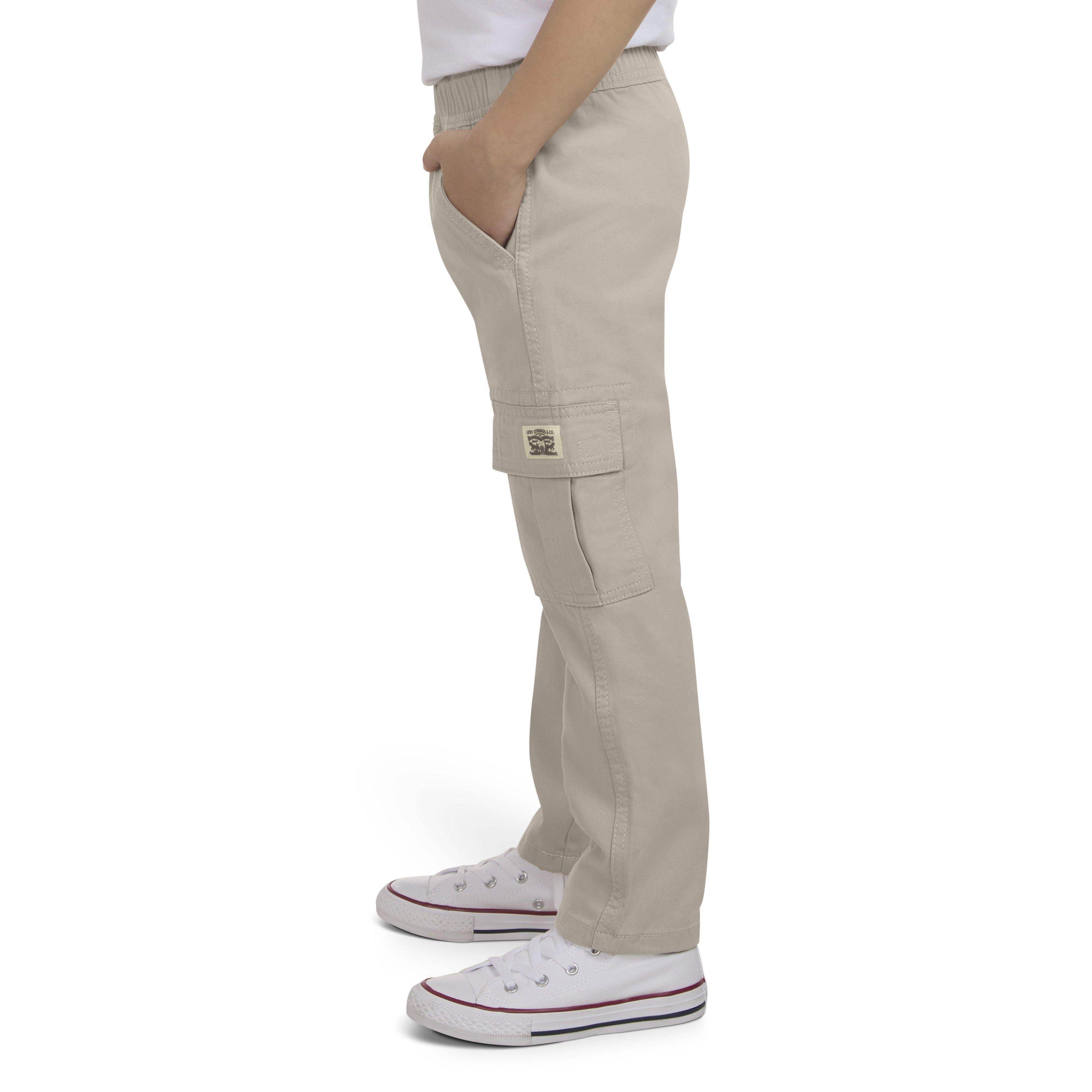 Levi's Little Boys' Pull On Cargo Pants - Beige - BEIGE Thumbnail View 3