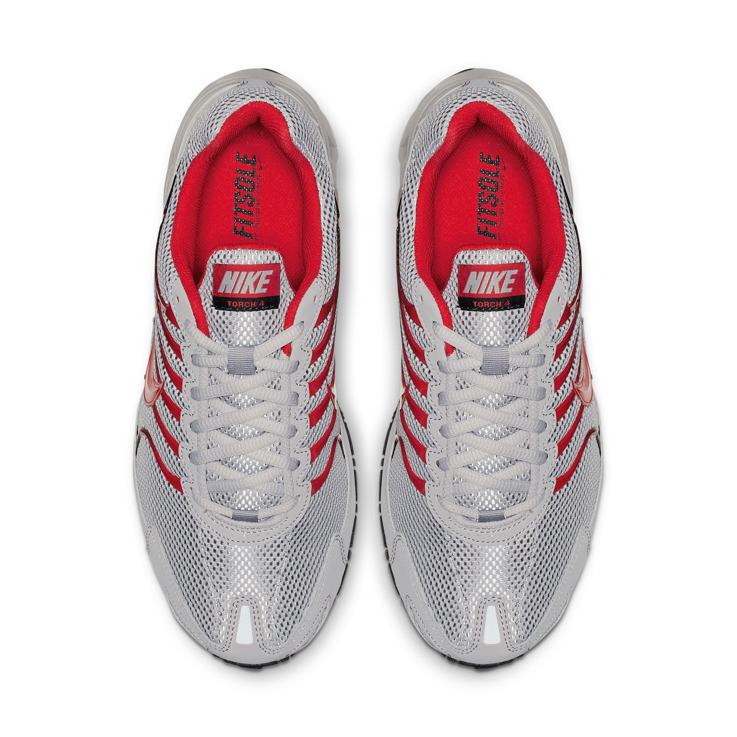Nike Air Max Torch 4 "Atmosphere Grey/Black/University Red" Men's Shoe - GREY/BLACK/RED Thumbnail View 4
