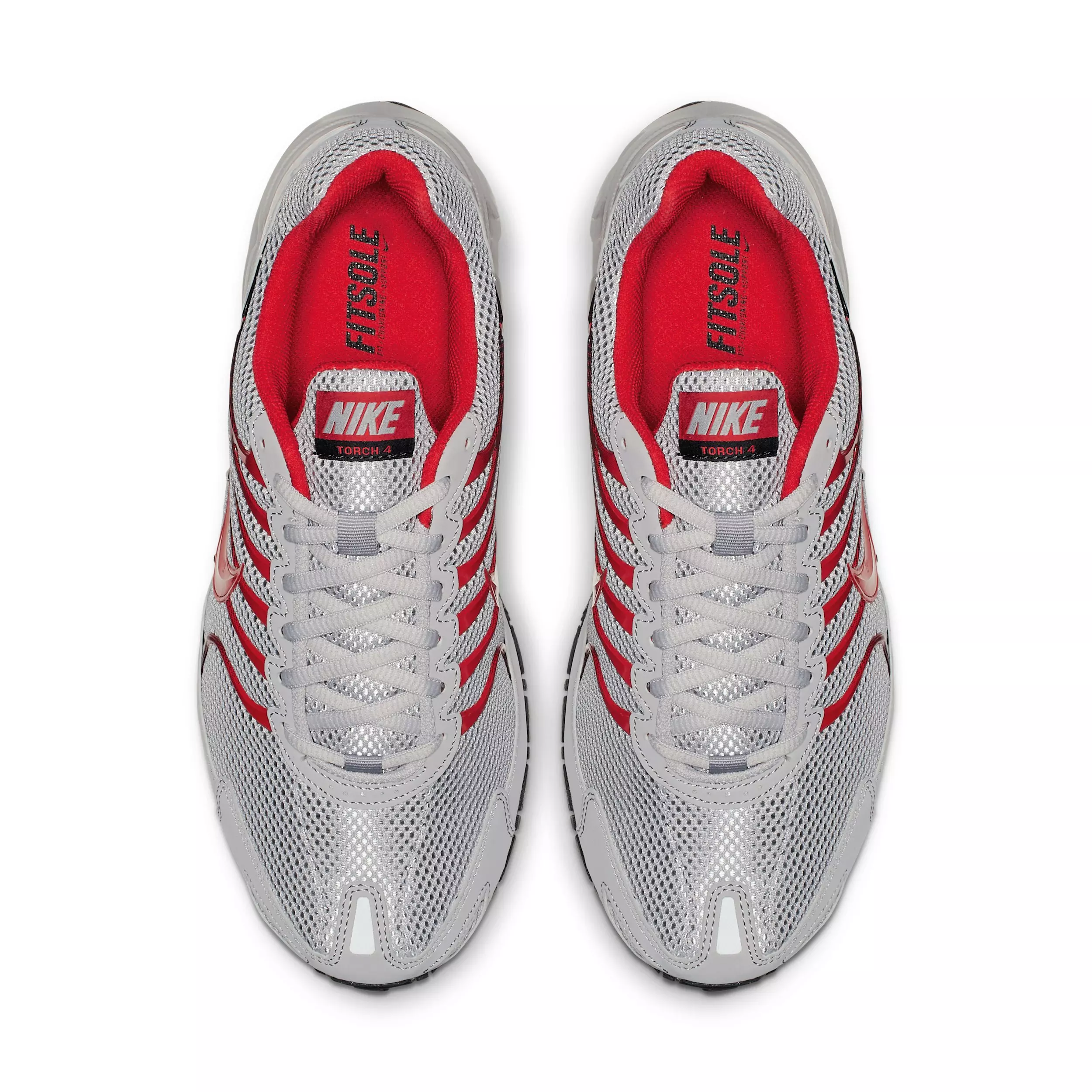 Nike Air Max Torch 4 "Atmosphere Grey/Black/University Red" Men's Shoe - GREY/BLACK/RED