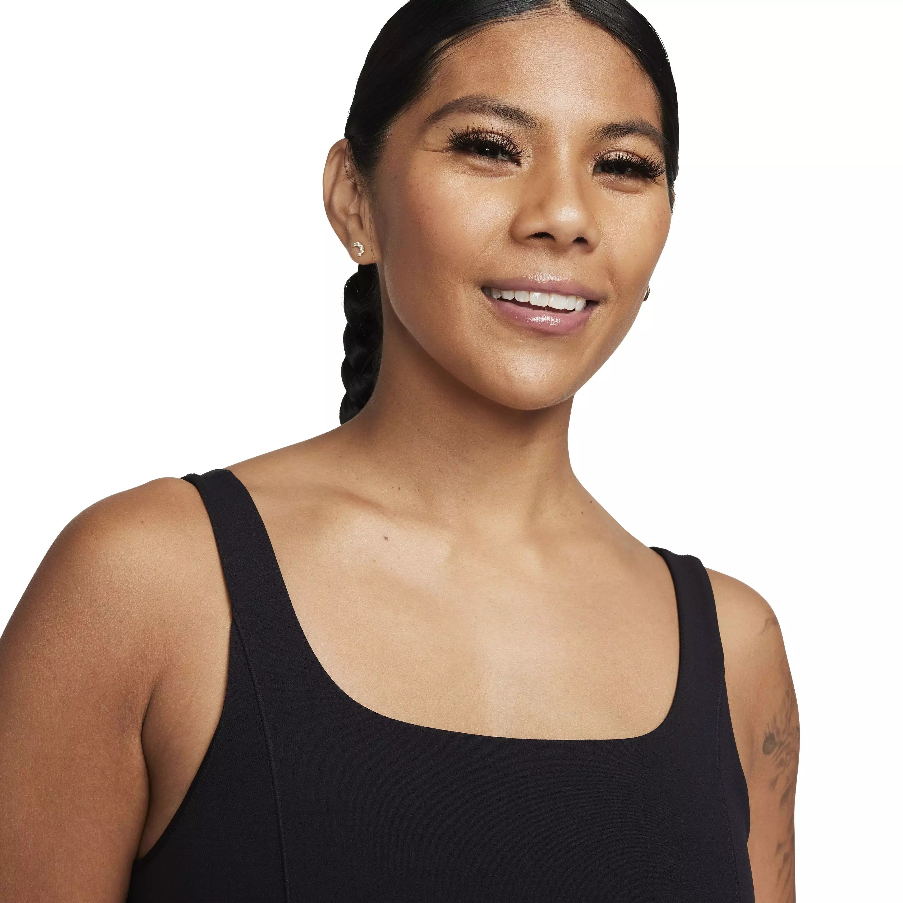 Nike Women's Zenvy Dri-FIT Short Bodysuit - BLACK