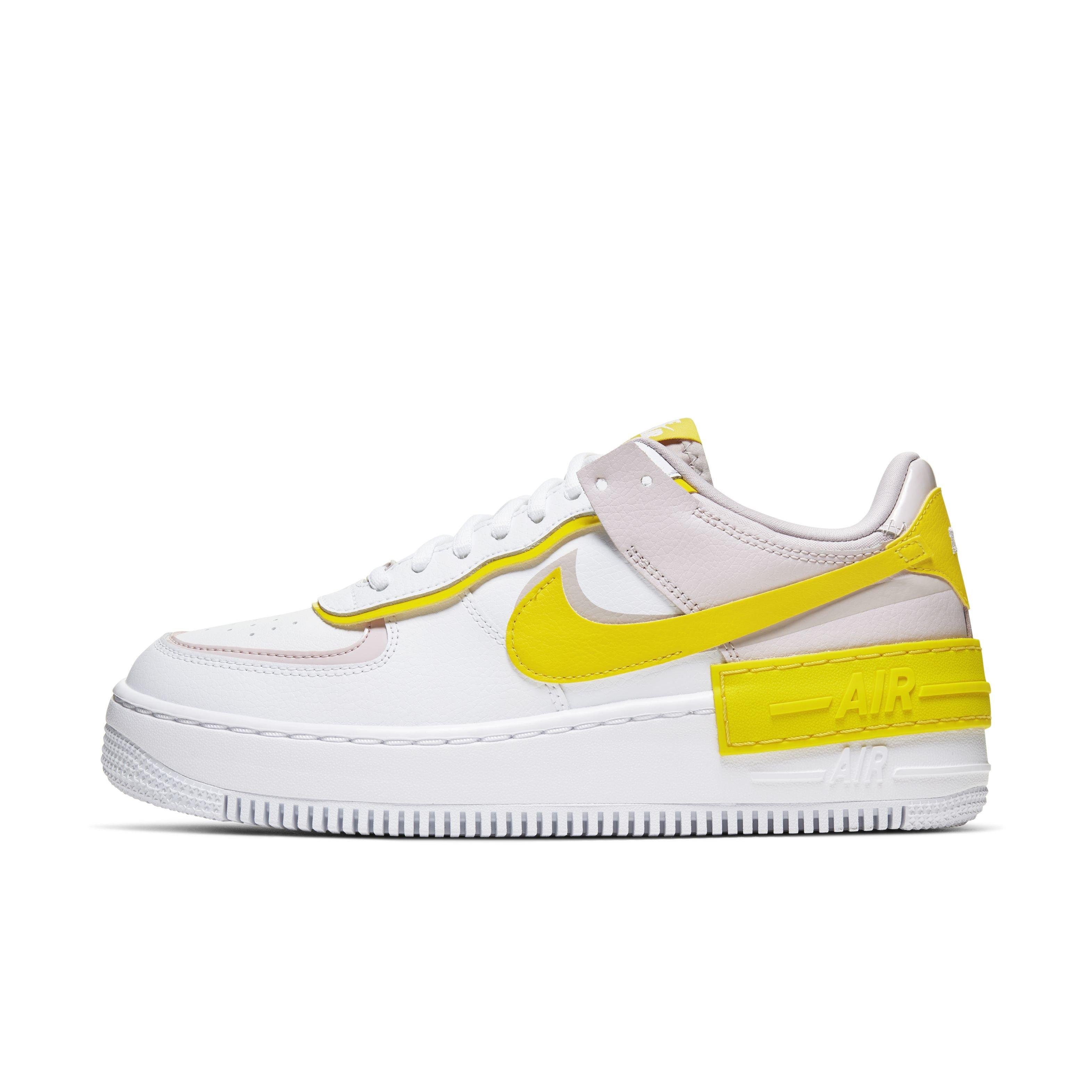 nike air force 1 white and yellow womens