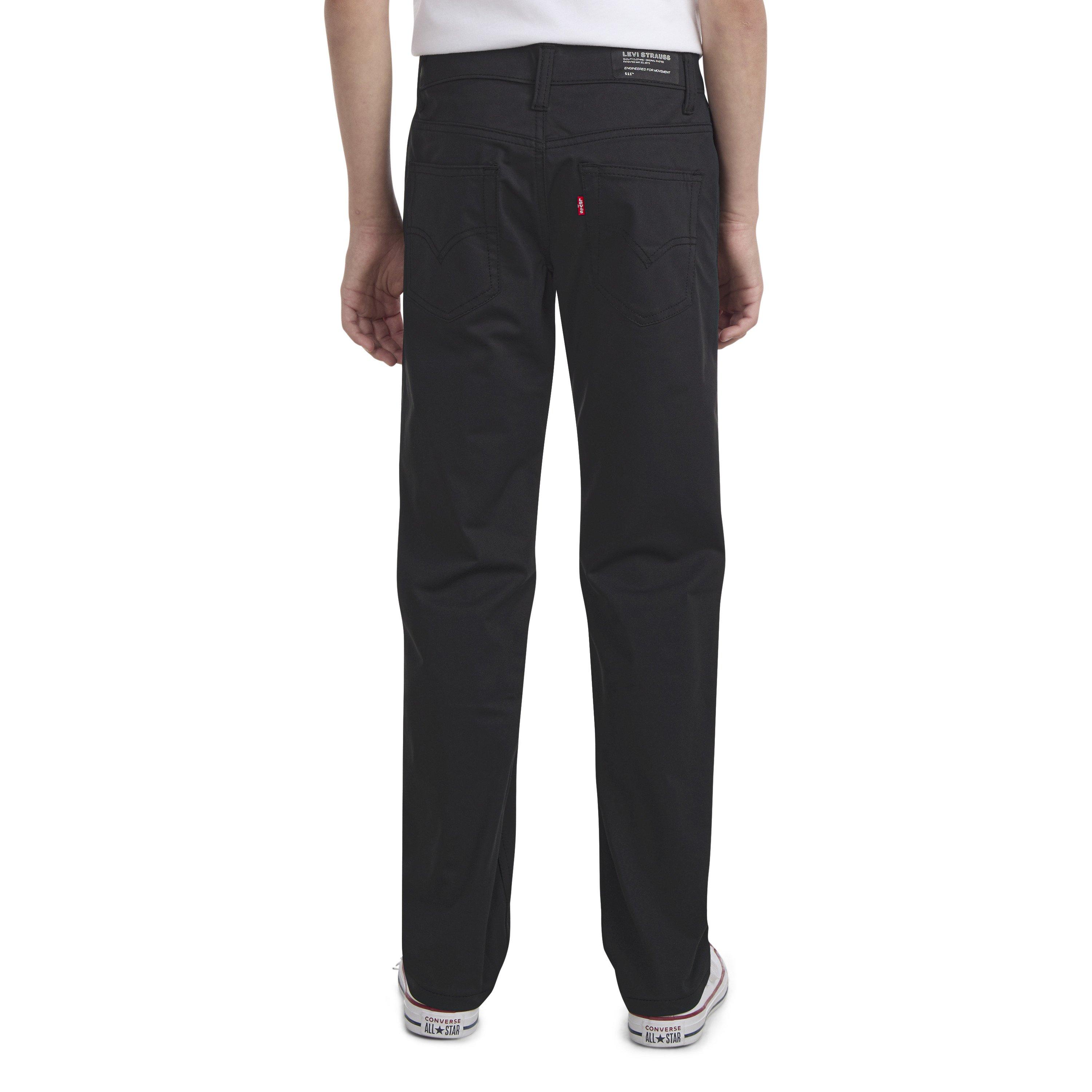 Levi's 511 Slim Big Boys' Black Tech Pants