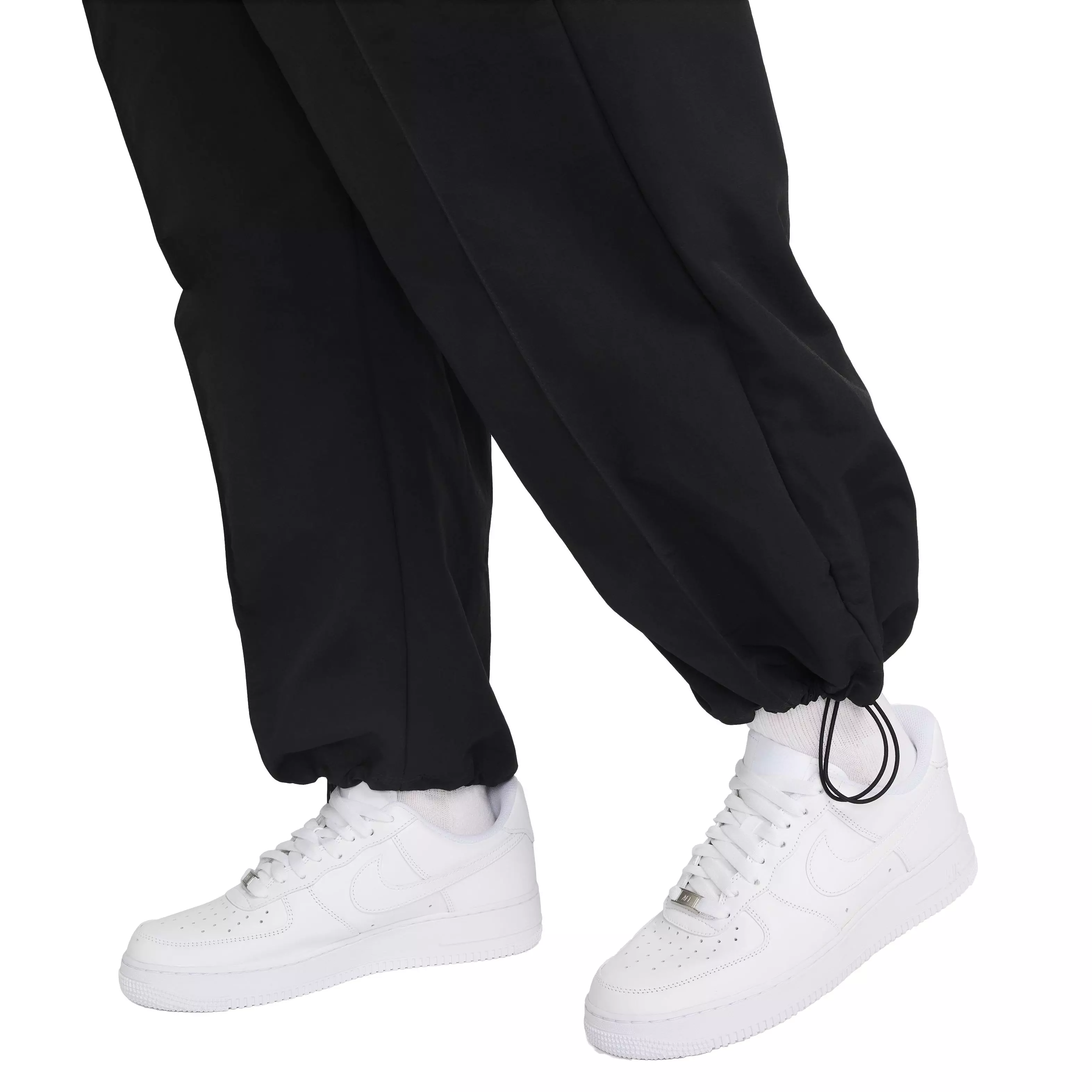 Nike Women's Sportswear Everything Wovens Mid-Rise Open-Hem Pants - BLACK