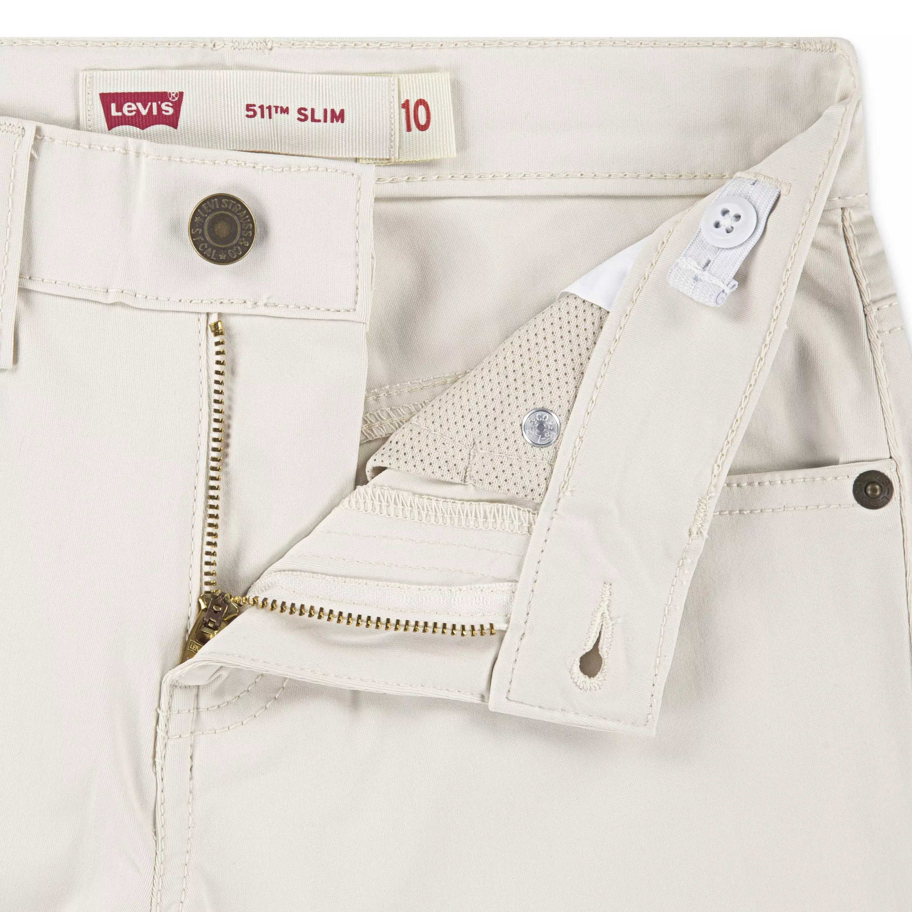 Levi's 511 Slim Big Boys' Cream Tech Pants - CREAM