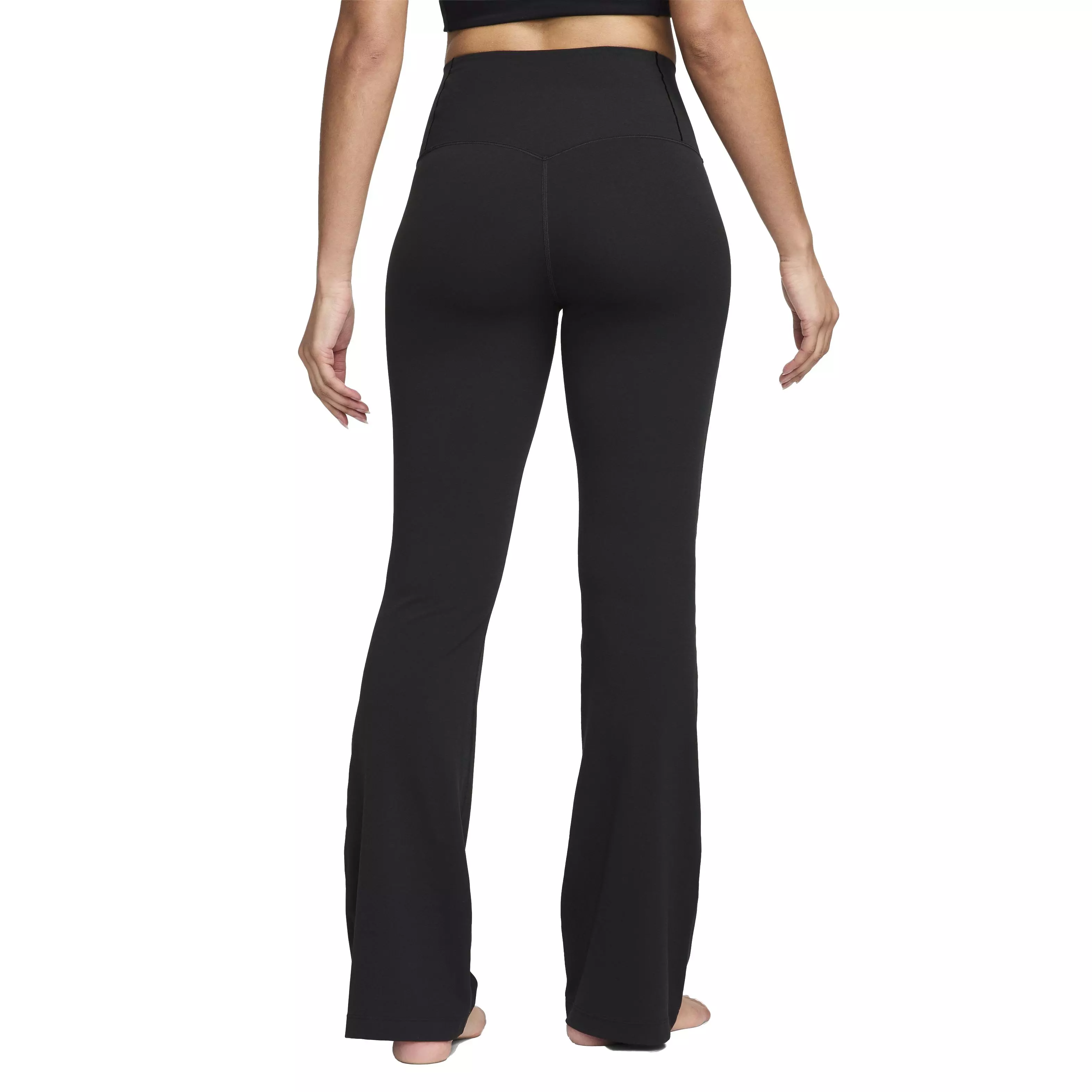 Nike Women's Zenvy High-Waisted Flared Leggings - Black - BLACK