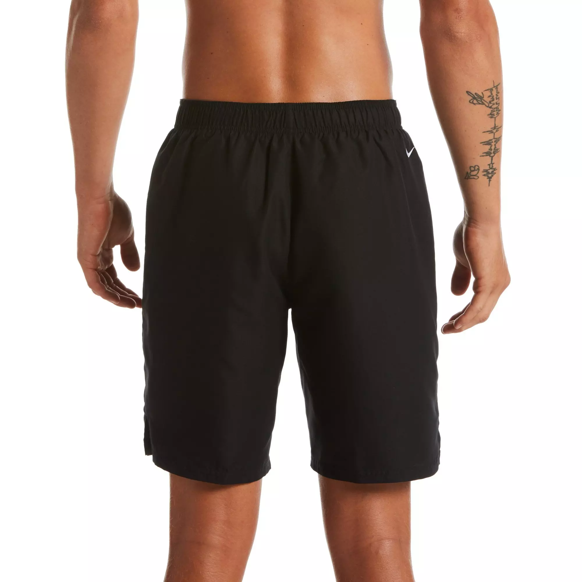 Nike Men's Swim Logo Lap 9" Volley Shorts - BLACK