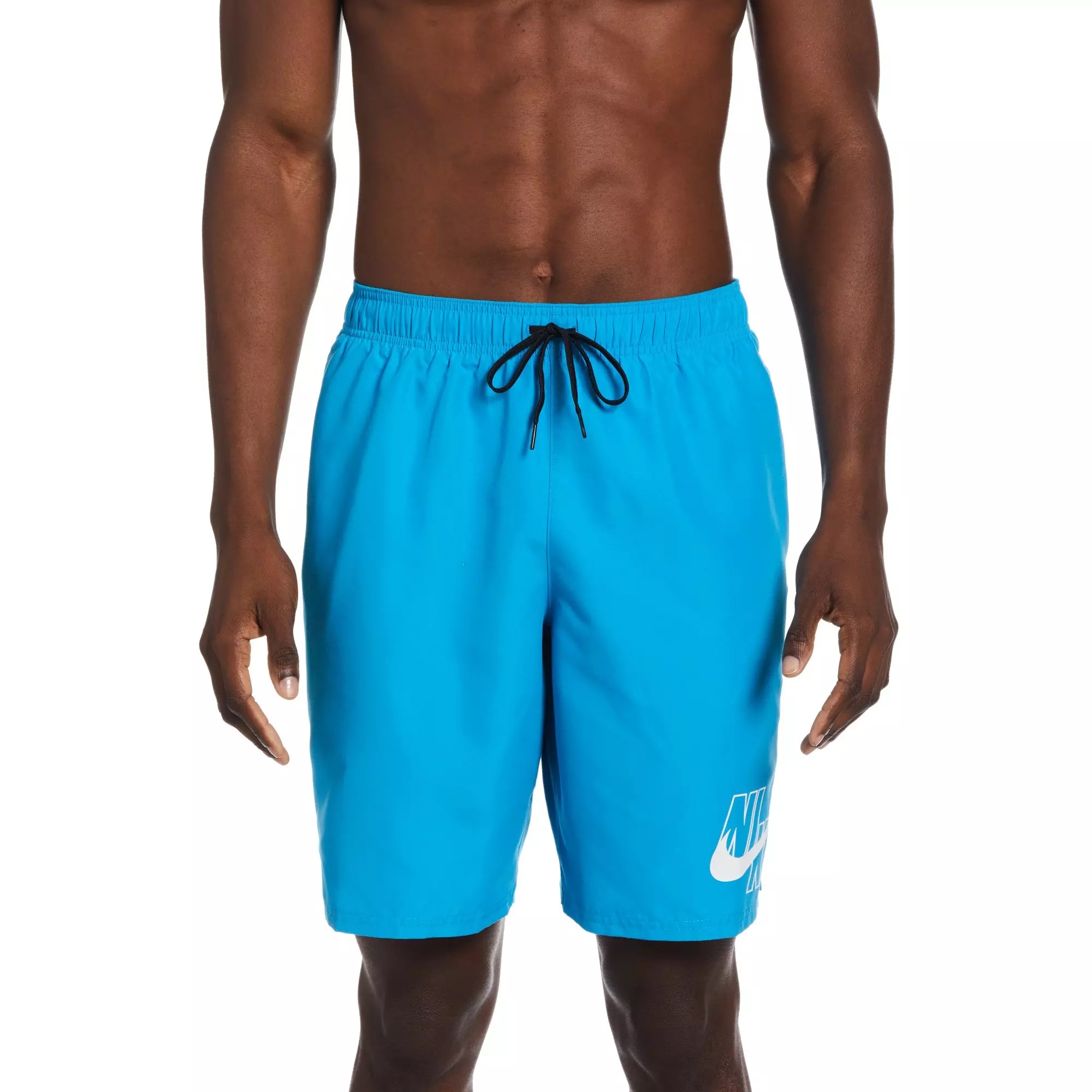 Nike Men's Swim Logo Lap 9" Volley Shorts - BLUE