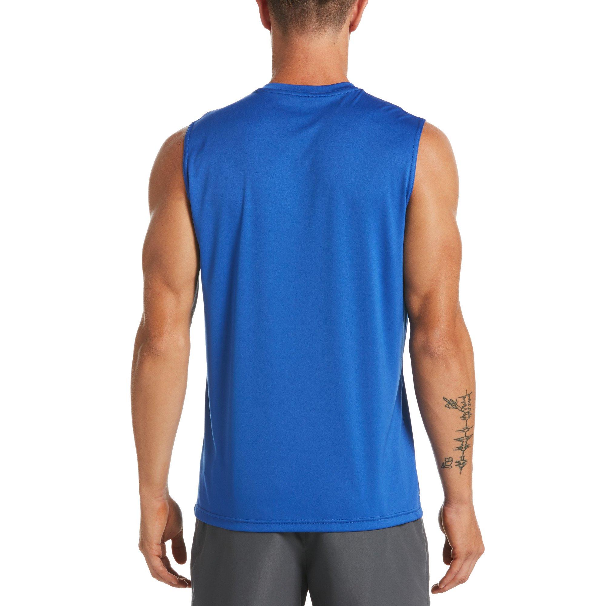 Nike Men's Swim Essential Hydroguard Sleeveless Shirt -Royal - ROYAL Thumbnail View 2