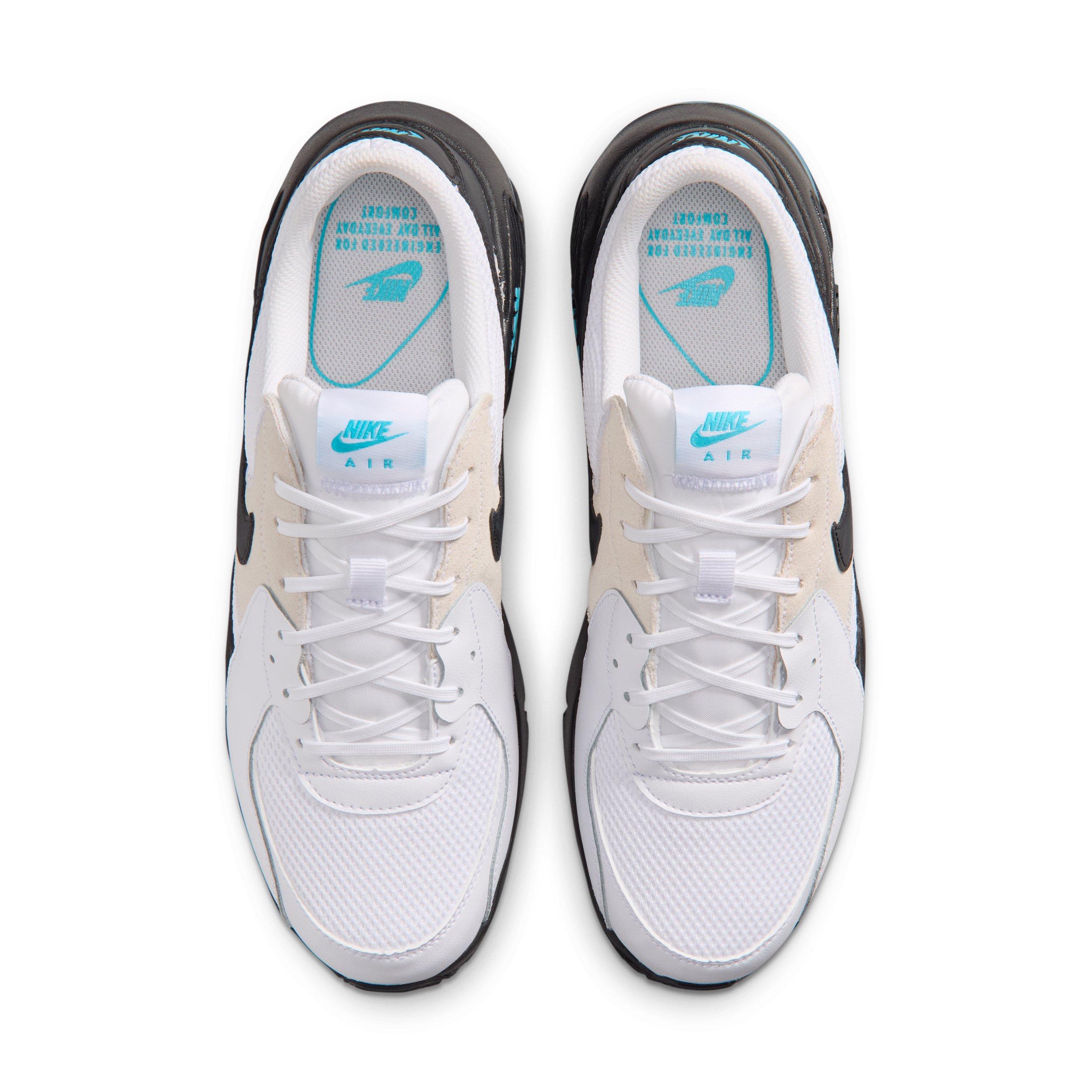 Nike Air Max Excee "White/Black/Light Current Blue/Gamma Blue" Men's Shoe - WHITE/BLACK/LT BLUE/BLUE Thumbnail View 4