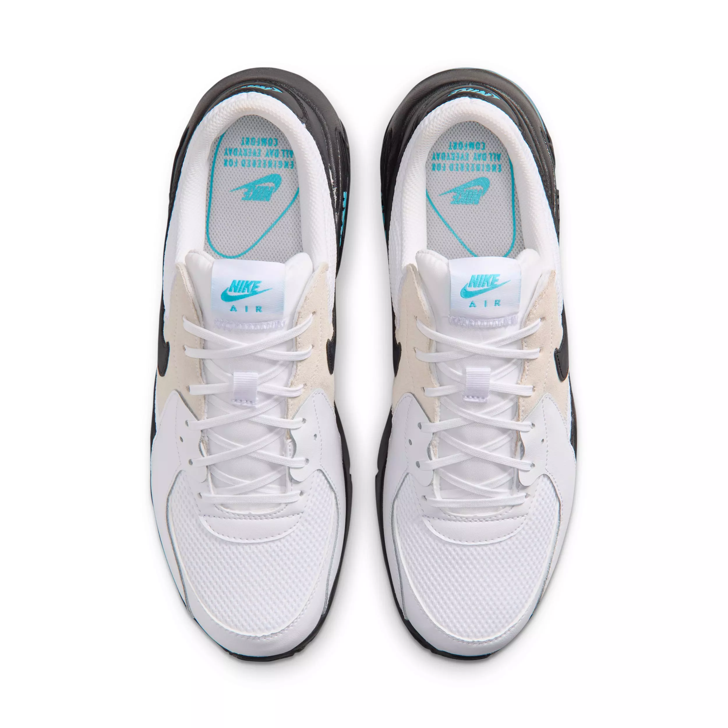Nike Air Max Excee "White/Black/Light Current Blue/Gamma Blue" Men's Shoe - WHITE/BLACK/LT BLUE/BLUE