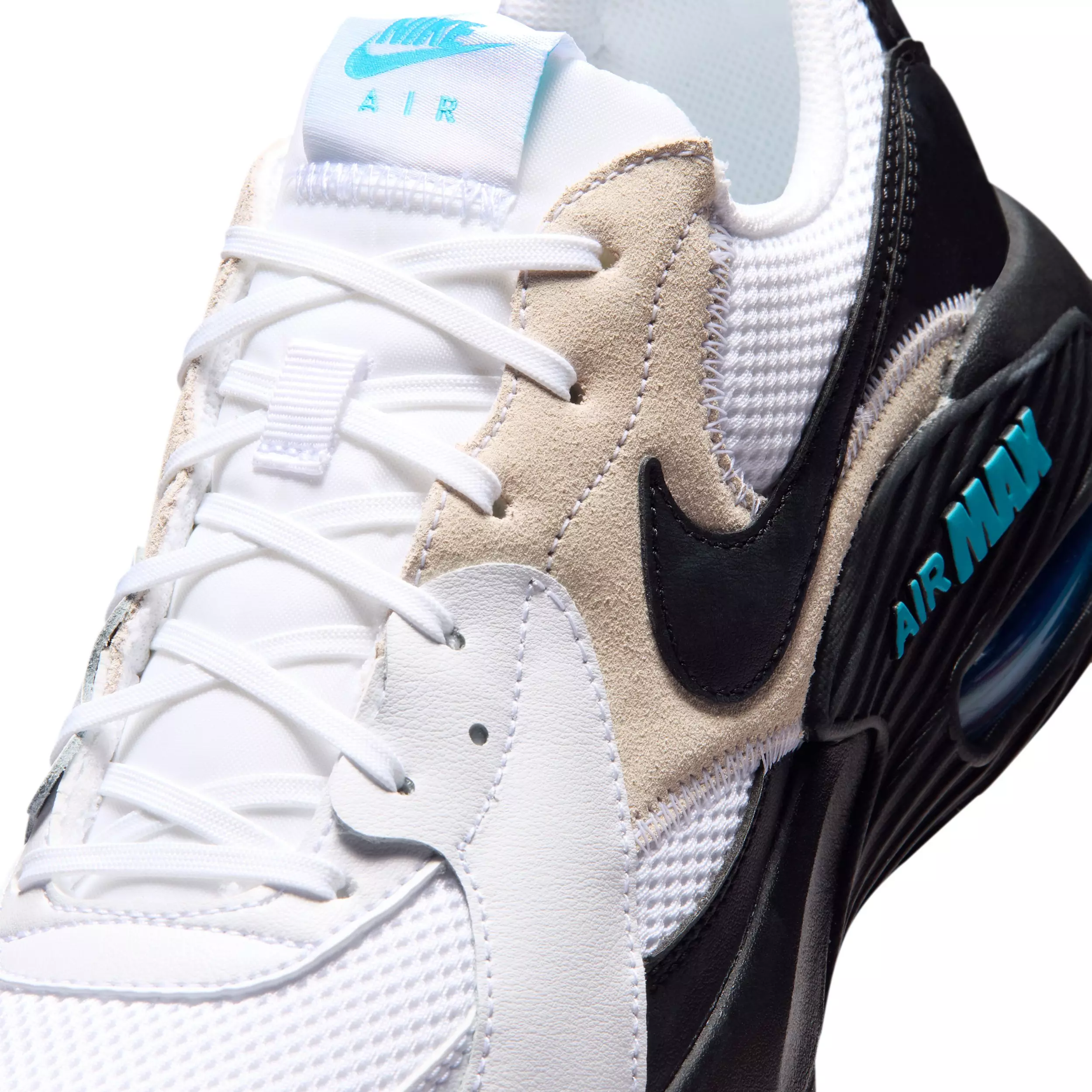 Nike Air Max Excee "White/Black/Light Current Blue/Gamma Blue" Men's Shoe - WHITE/BLACK/LT BLUE/BLUE