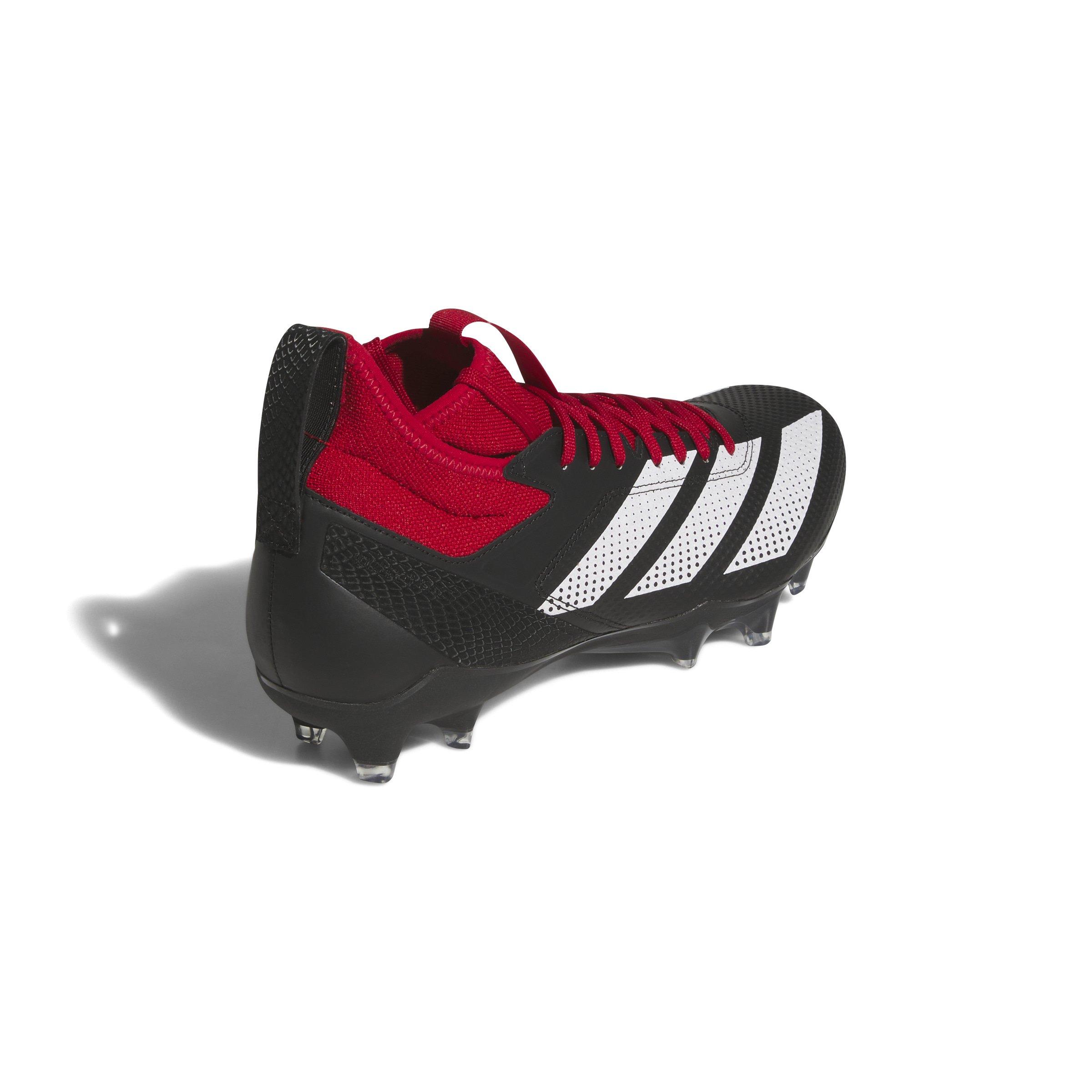adidas Adizero Impact "Core Black/Ftwr White/Team Power Red 2" Unisex Football Cleat - BLACK/WHITE/RED Thumbnail View 4