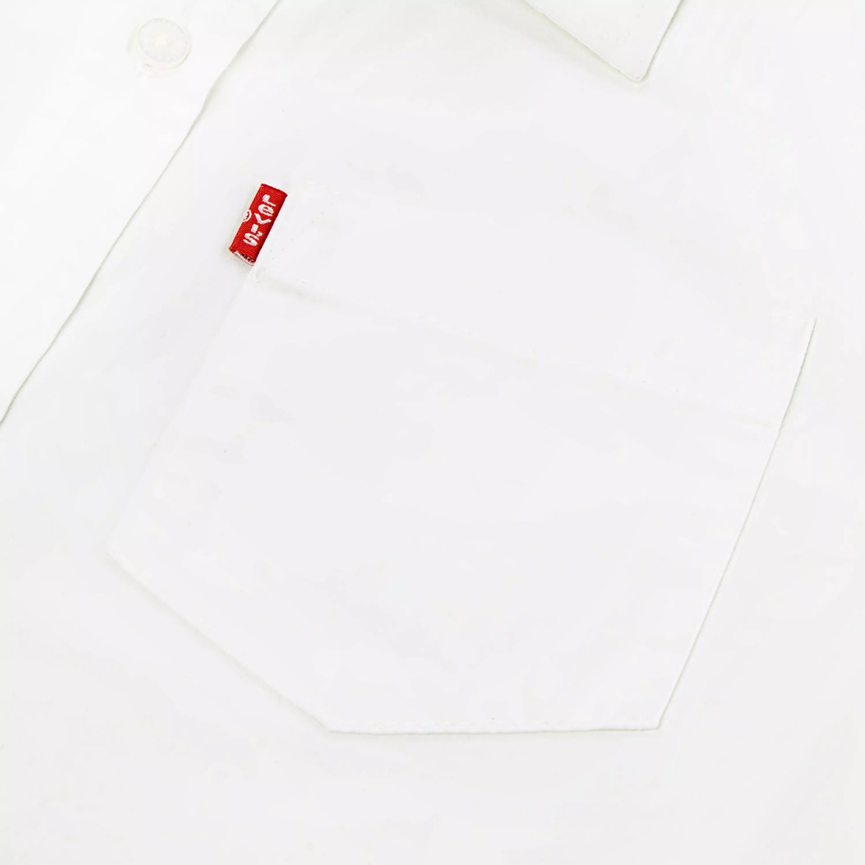 Levi's Little Boys' Short Sleeve Pocket Woven Shirt -White - WHITE