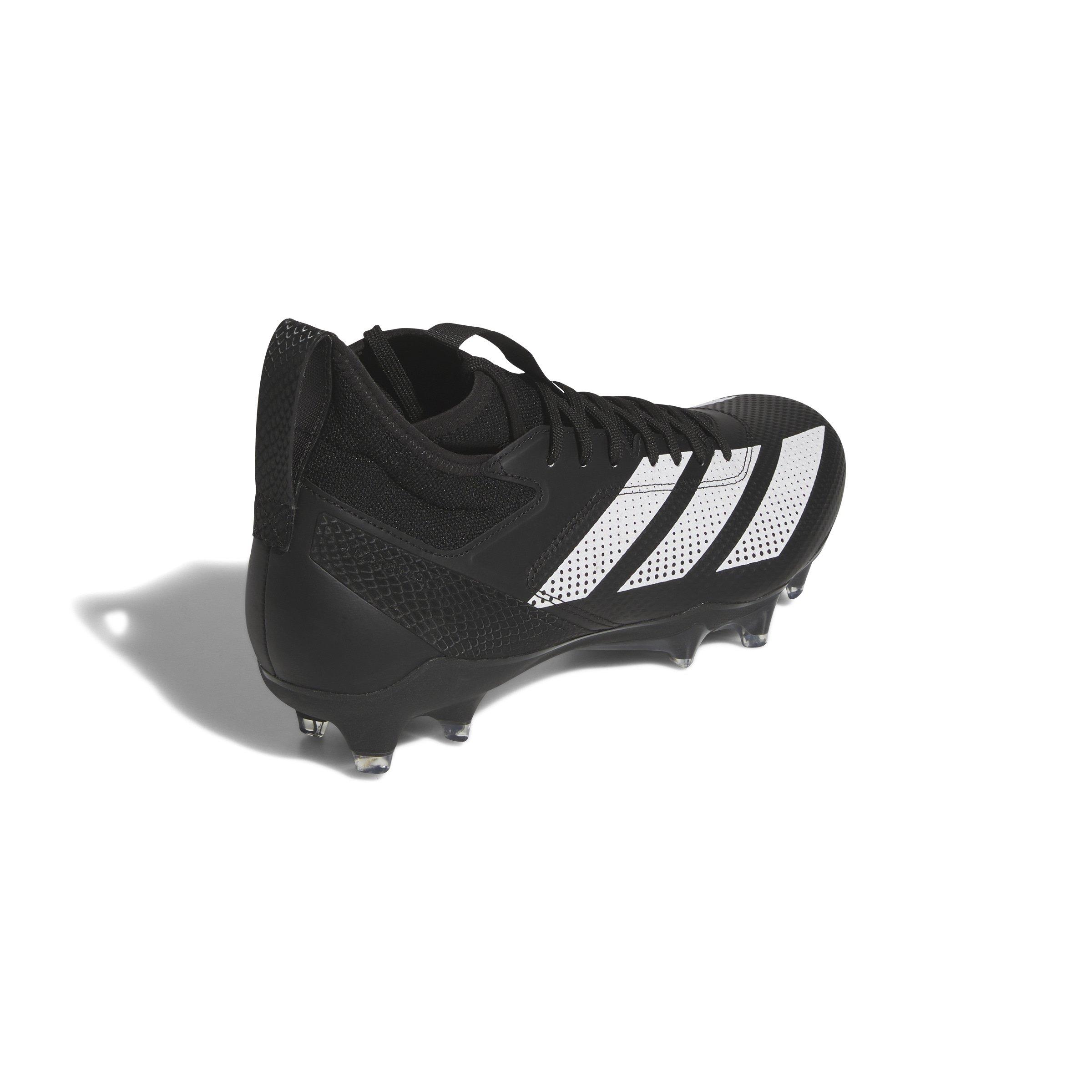 adidas Adizero Impact "Core Black/Ftwr White/Core Black" Unisex Football Cleat - BLACK/WHITE/BLACK Thumbnail View 4