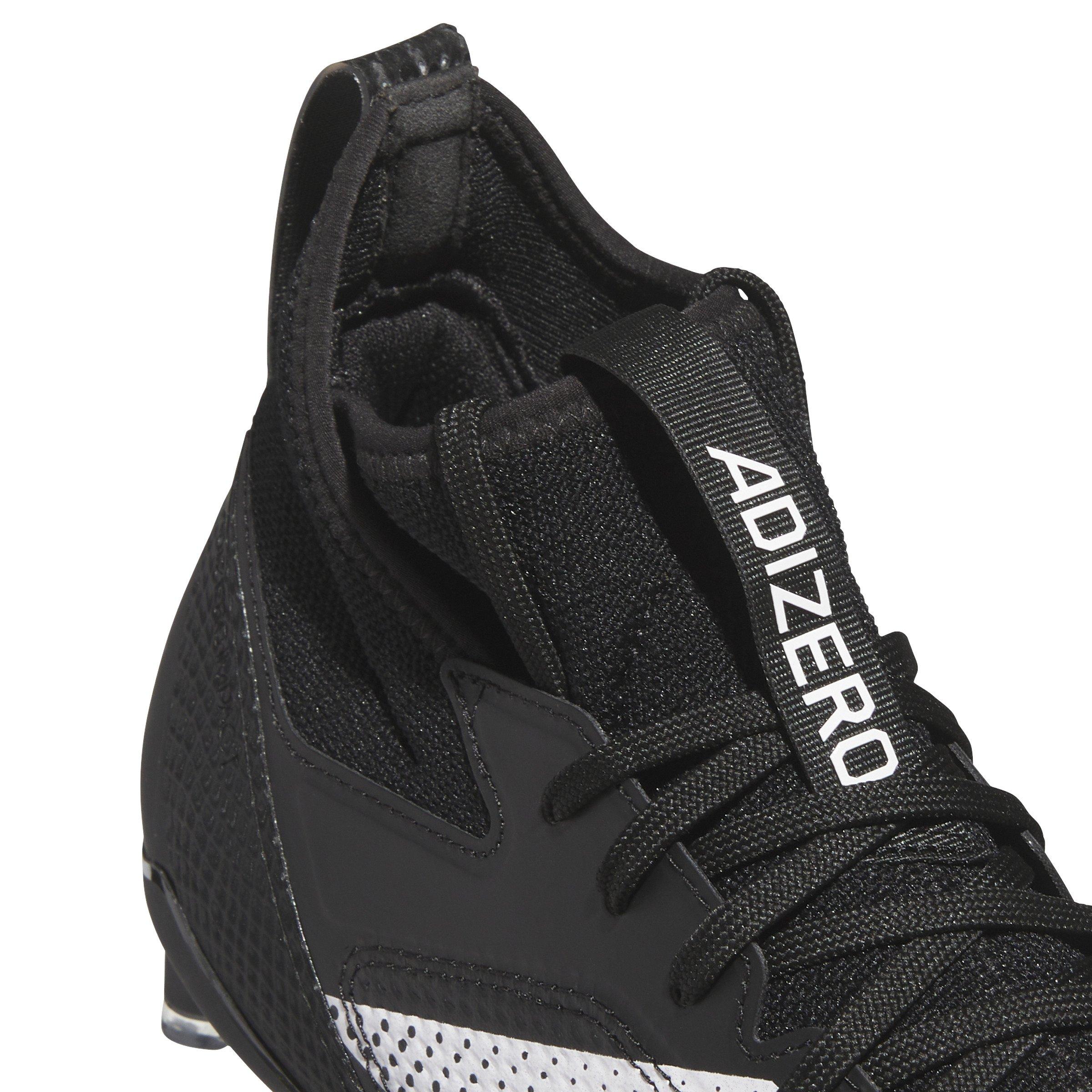 adidas Adizero Impact "Core Black/Ftwr White/Core Black" Unisex Football Cleat - BLACK/WHITE/BLACK Thumbnail View 8