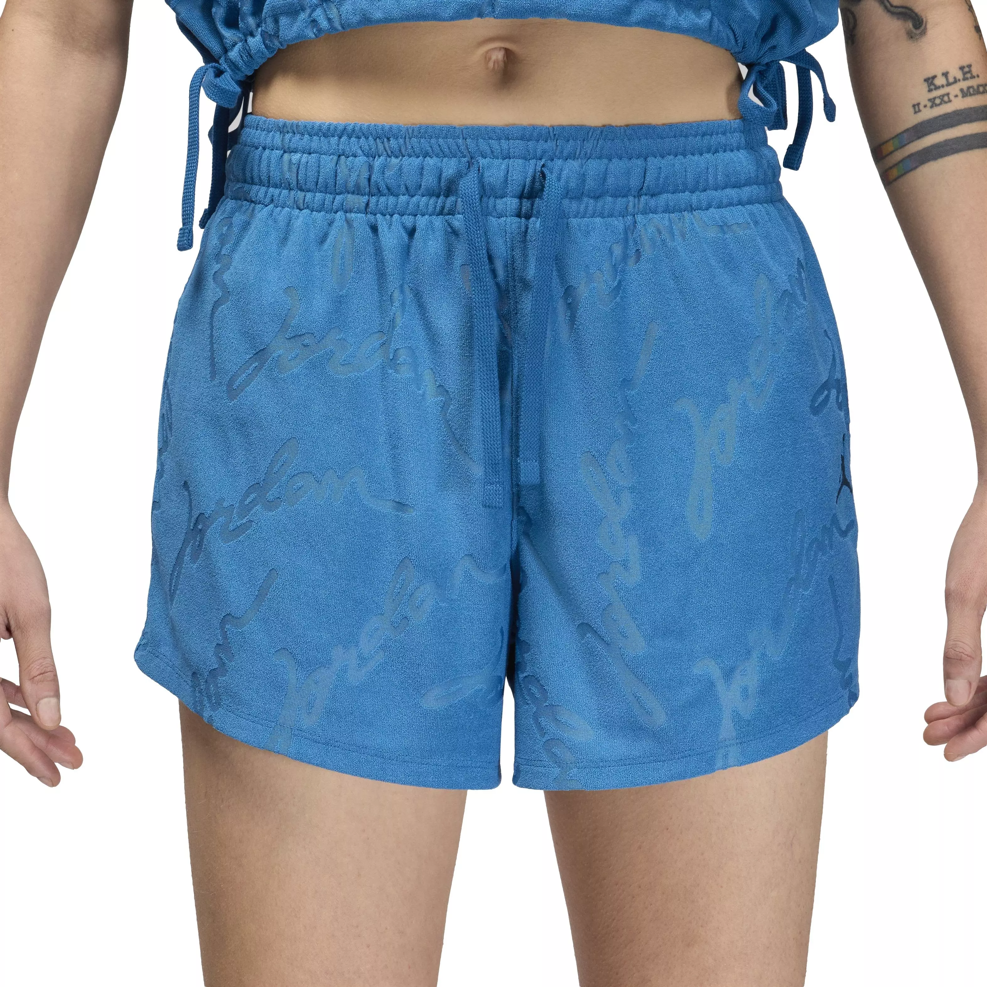 Jordan Women's Core Knit Shorts -Blue - BLUE
