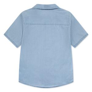 Levi's Toddler Boys' Pocket Woven Short Sleeve Shirt - Blue