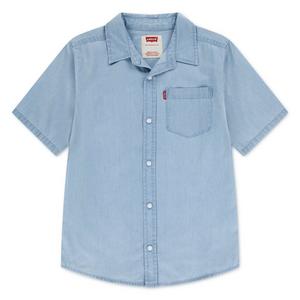 Levi's Toddler Boys' Pocket Woven Short Sleeve Shirt - Blue
