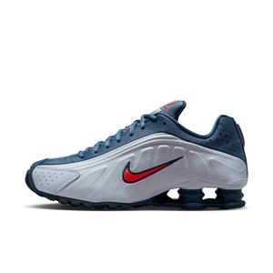 Nike Shox R4 "Football Grey/New Slate/Blue Eclipse/Bright Crimson" Men's Shoe