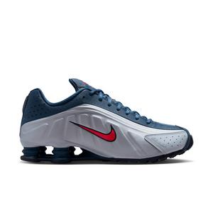 Nike Shox R4 "Football Grey/New Slate/Blue Eclipse/Bright Crimson" Men's Shoe