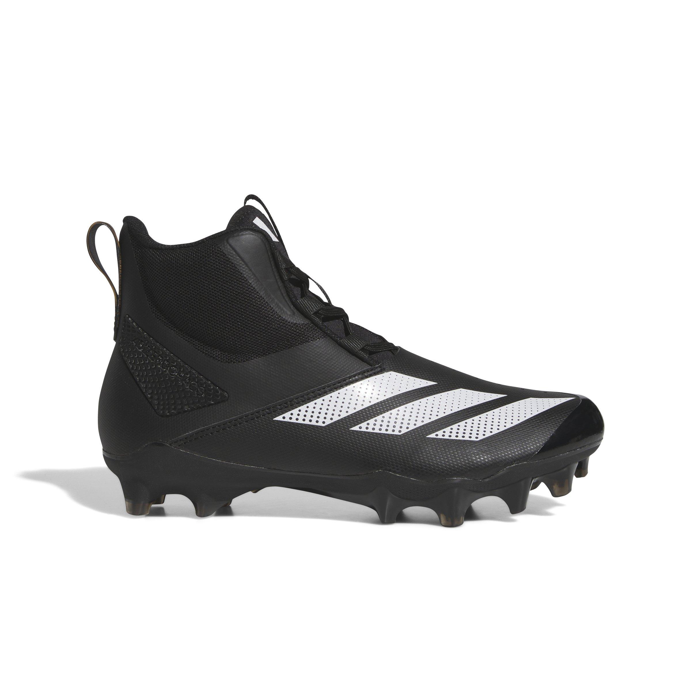 adidas Adizero Chaos "Core Black/Ftwr White/Core Black" Unisex Linemen Football Cleat - BLACK/WHITE/BLACK Thumbnail View 1