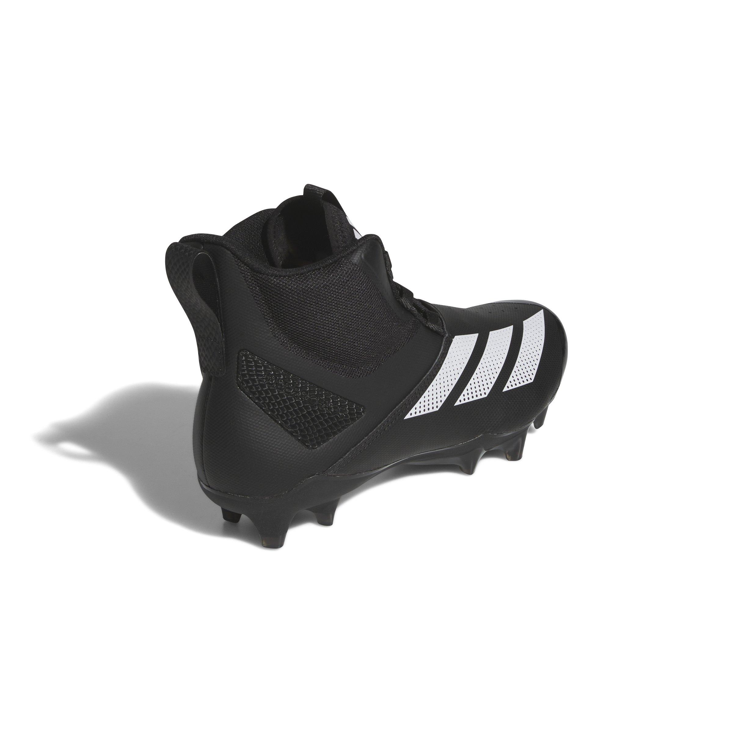 adidas Adizero Chaos "Core Black/Ftwr White/Core Black" Unisex Linemen Football Cleat - BLACK/WHITE/BLACK Thumbnail View 4