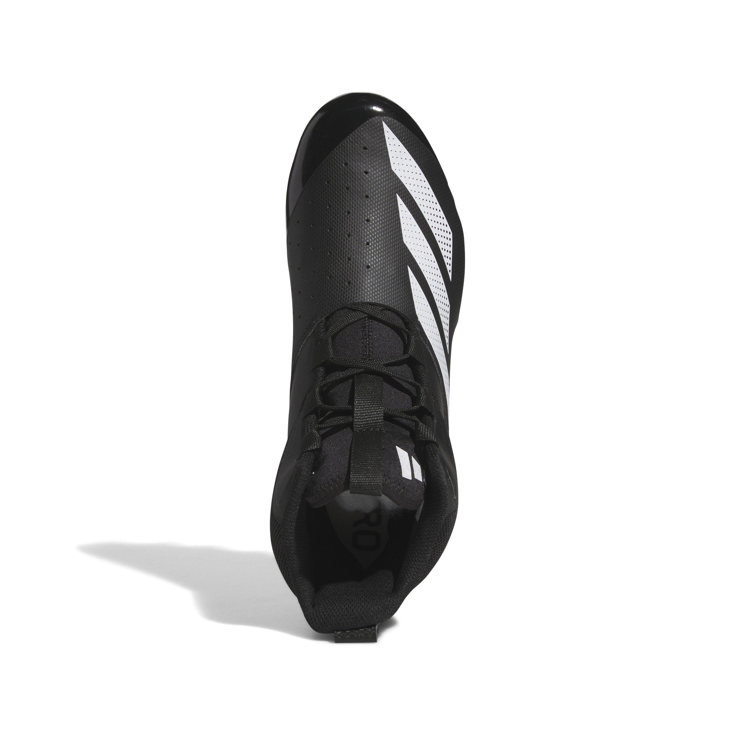 adidas Adizero Chaos "Core Black/Ftwr White/Core Black" Unisex Linemen Football Cleat - BLACK/WHITE/BLACK Thumbnail View 5