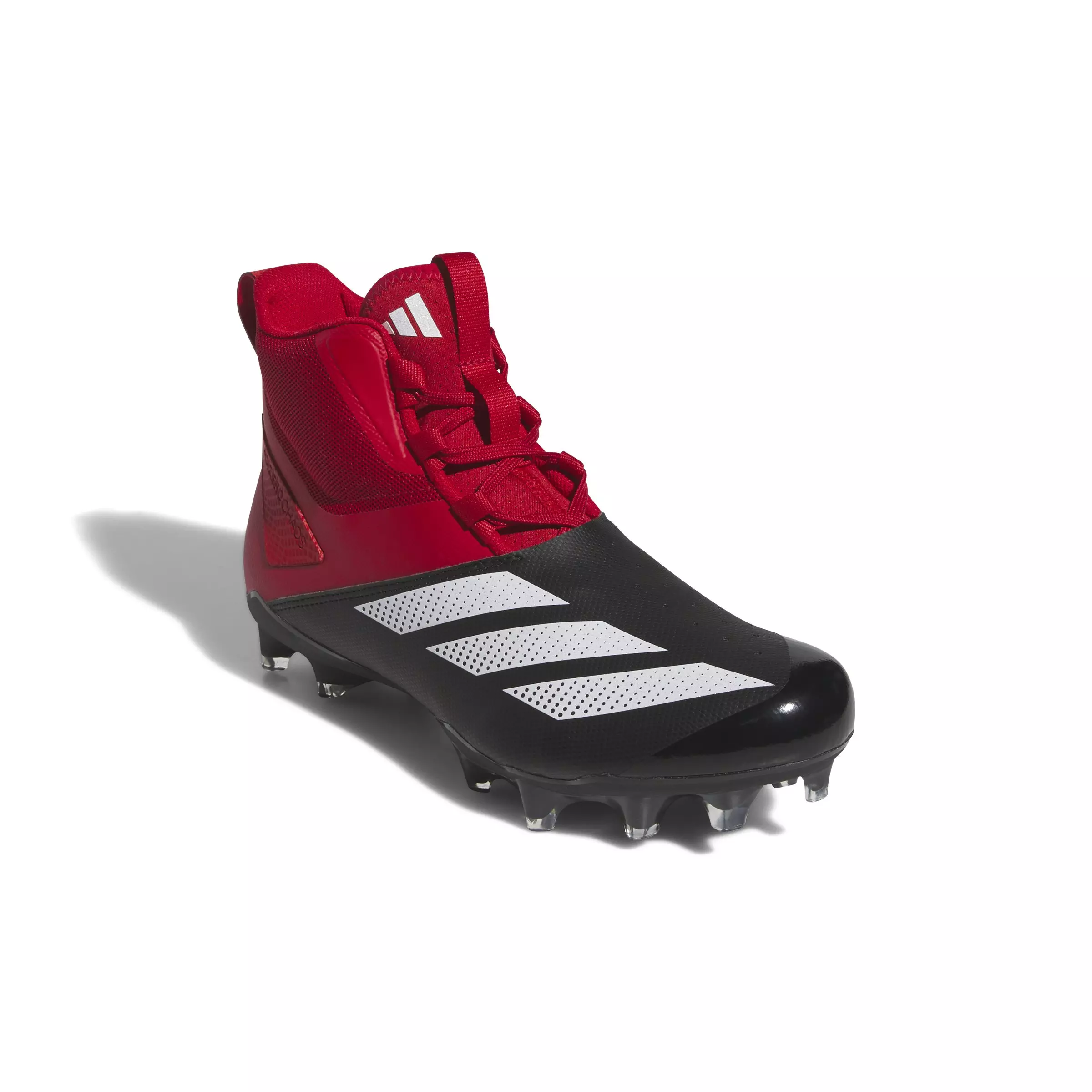 adidas Adizero Chaos "Team Power Red 2/Ftwr White/Core Black" Unisex Linemen Football Cleat - RED/WHITE/BLACK