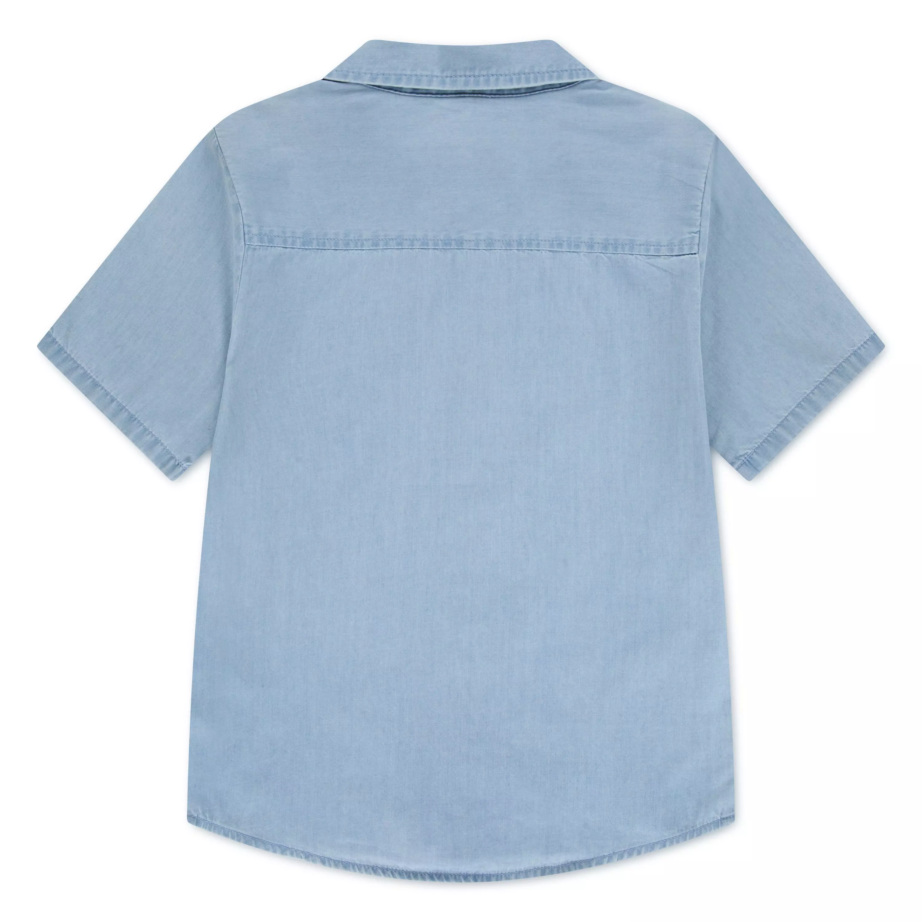 Levi's Big Boys' Pocket Woven Short Sleeve Shirt - Blue - BLUE