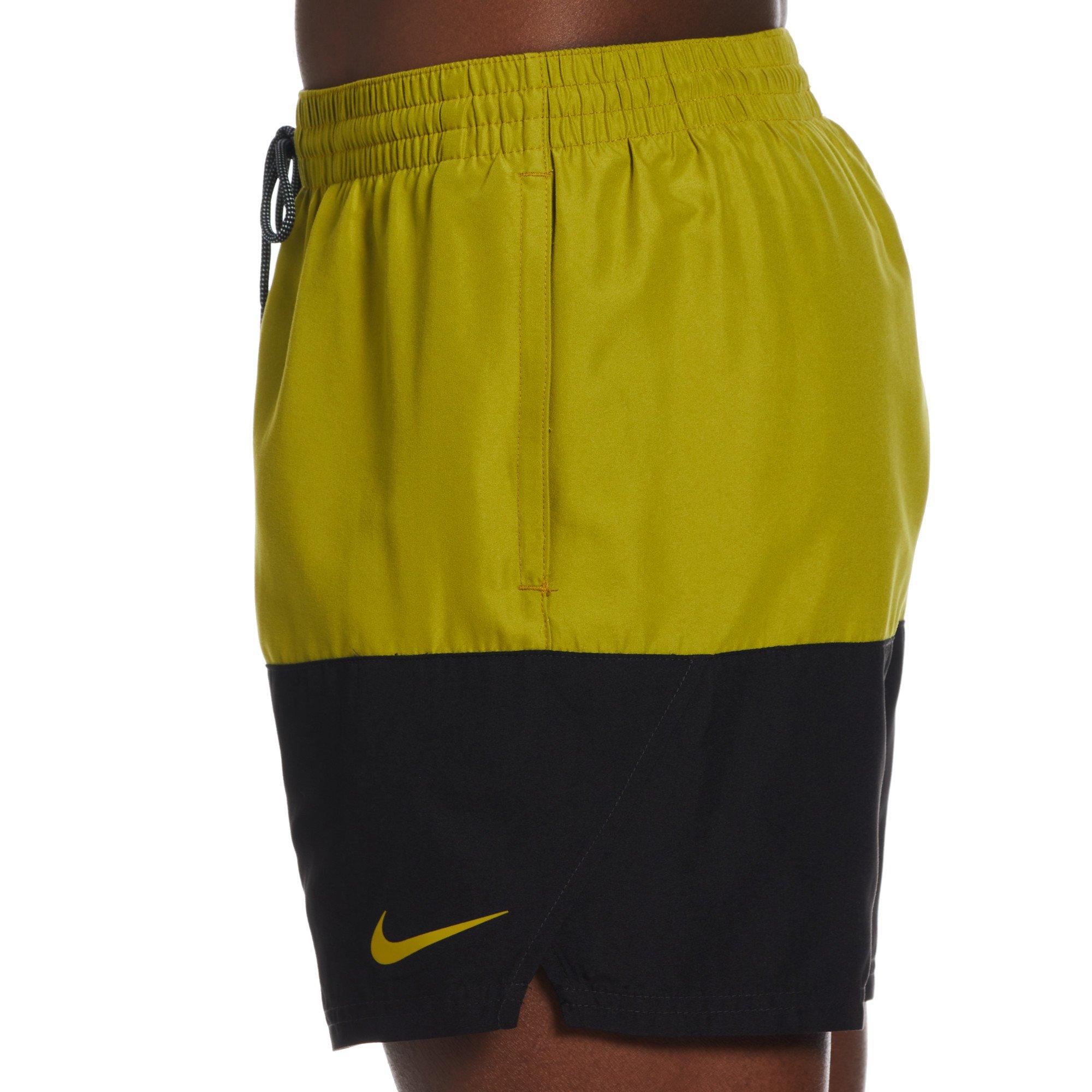 Nike Men's Swim Split 5" Volley Swim Trunks - OLIVE Thumbnail View 3