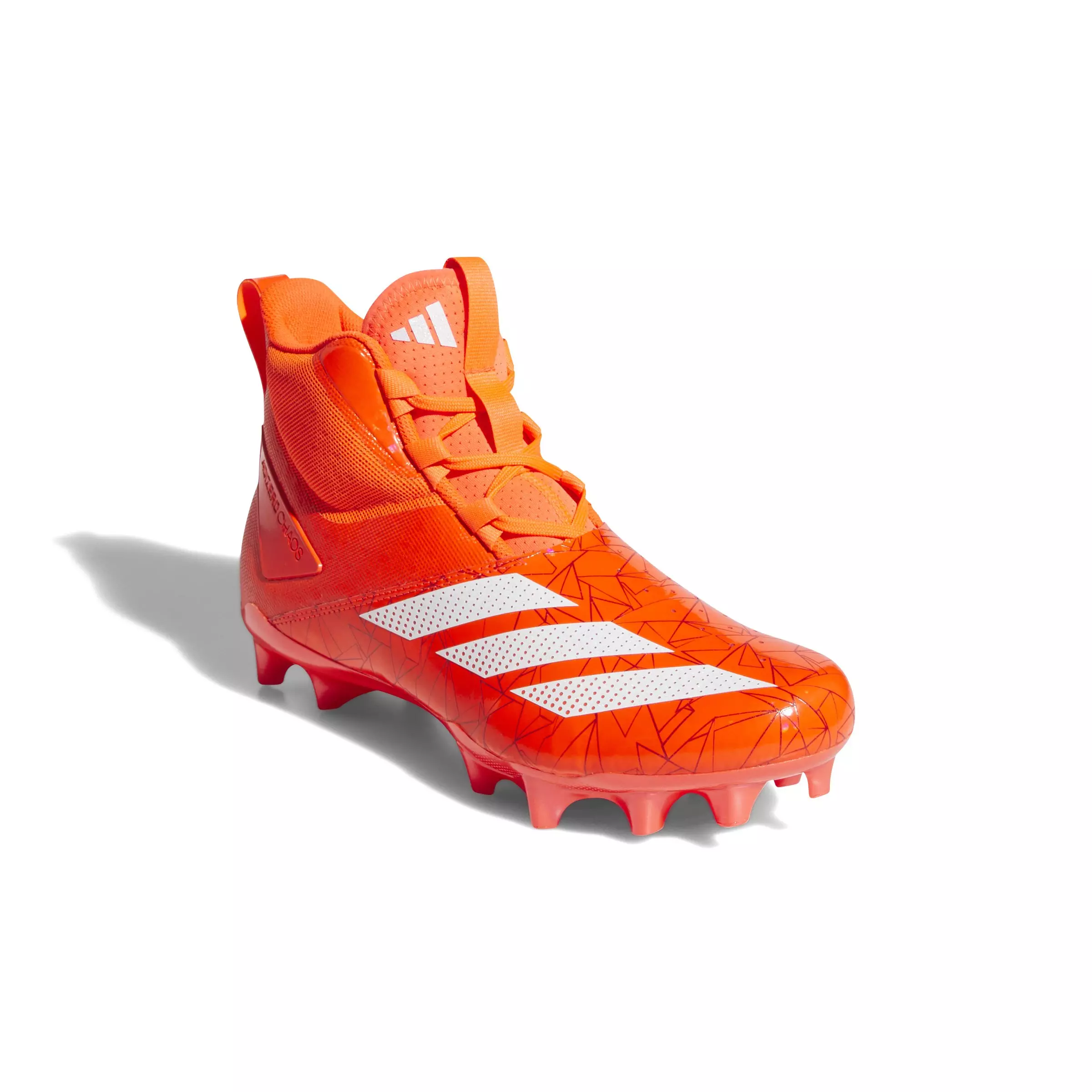 adidas adiZero Chaos AAB "Solar Red/Ftwr White/Solar Red" Unisex Lineman Football Cleat - RED/WHITE/RED
