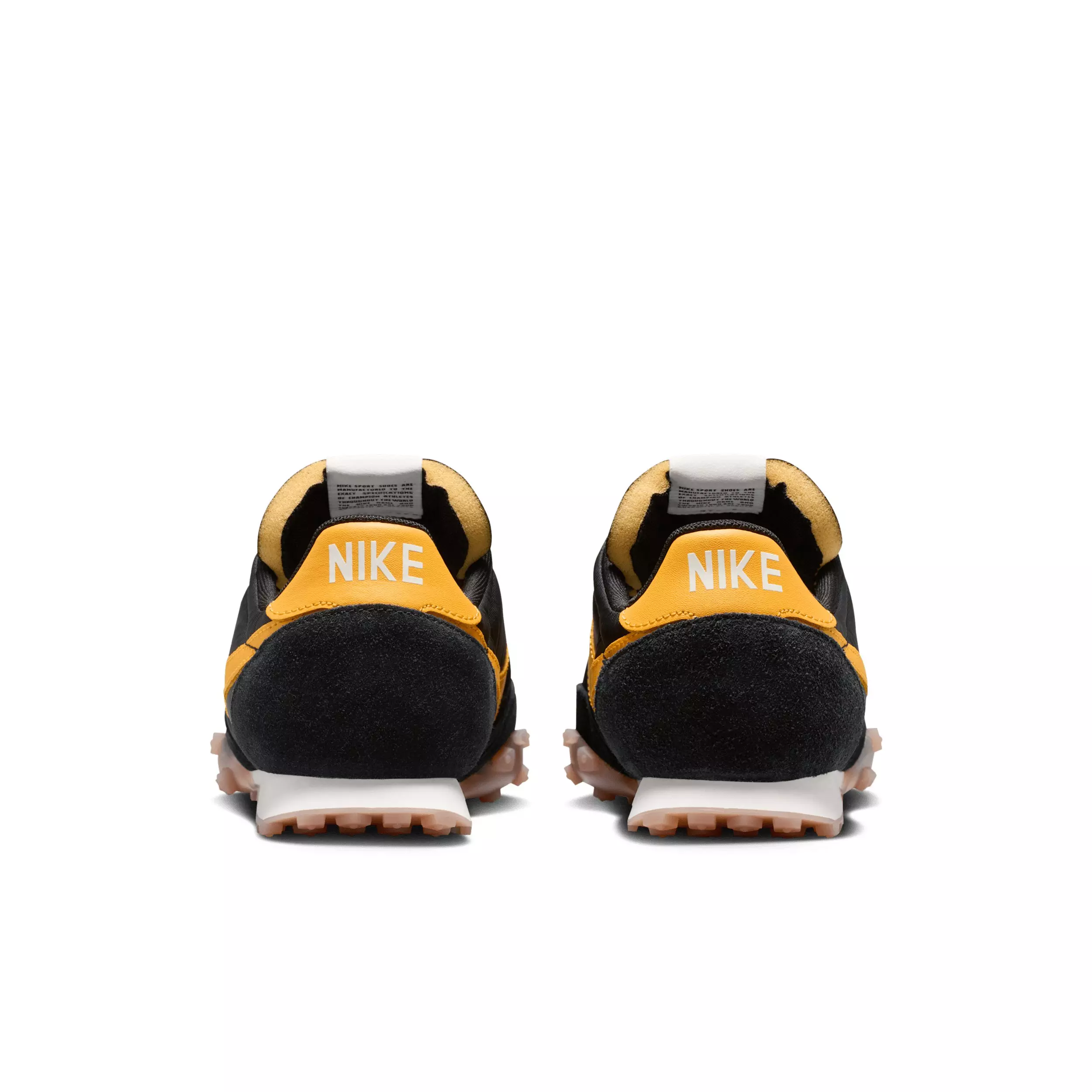 Nike Waffle Racer "Black/Sail/Gum Medium Brown/University Gold" Men's Shoe - BLACK/SAIL/MD BROWN/GOLD