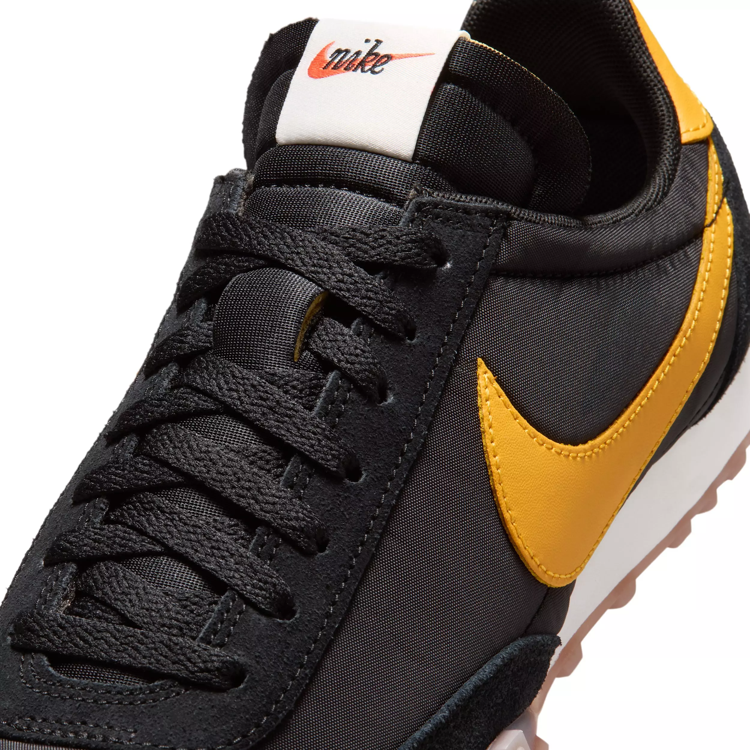 Nike Waffle Racer "Black/Sail/Gum Medium Brown/University Gold" Men's Shoe - BLACK/SAIL/MD BROWN/GOLD