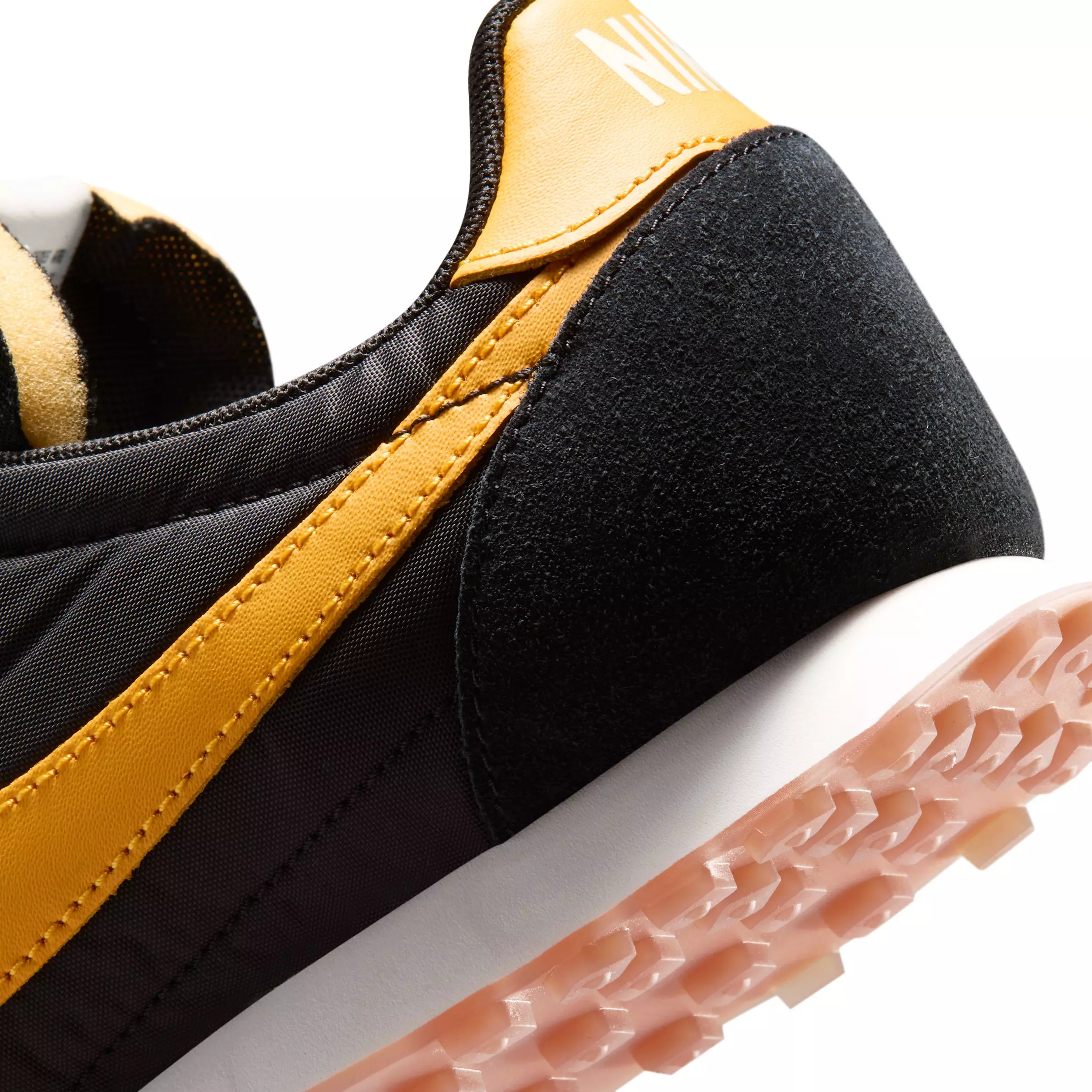 Nike Waffle Racer "Black/Sail/Gum Medium Brown/University Gold" Men's Shoe - BLACK/SAIL/MD BROWN/GOLD