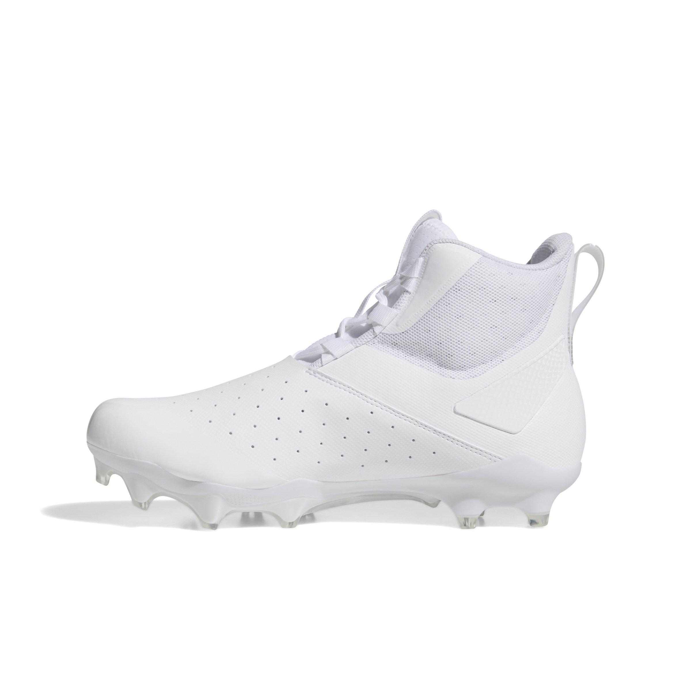 adidas Adizero Chaos "Ftwr White/Silver Metallic/Ftwr White" Unisex Linemen Football Cleat - WHITE/SILVER/WHITE Thumbnail View 2