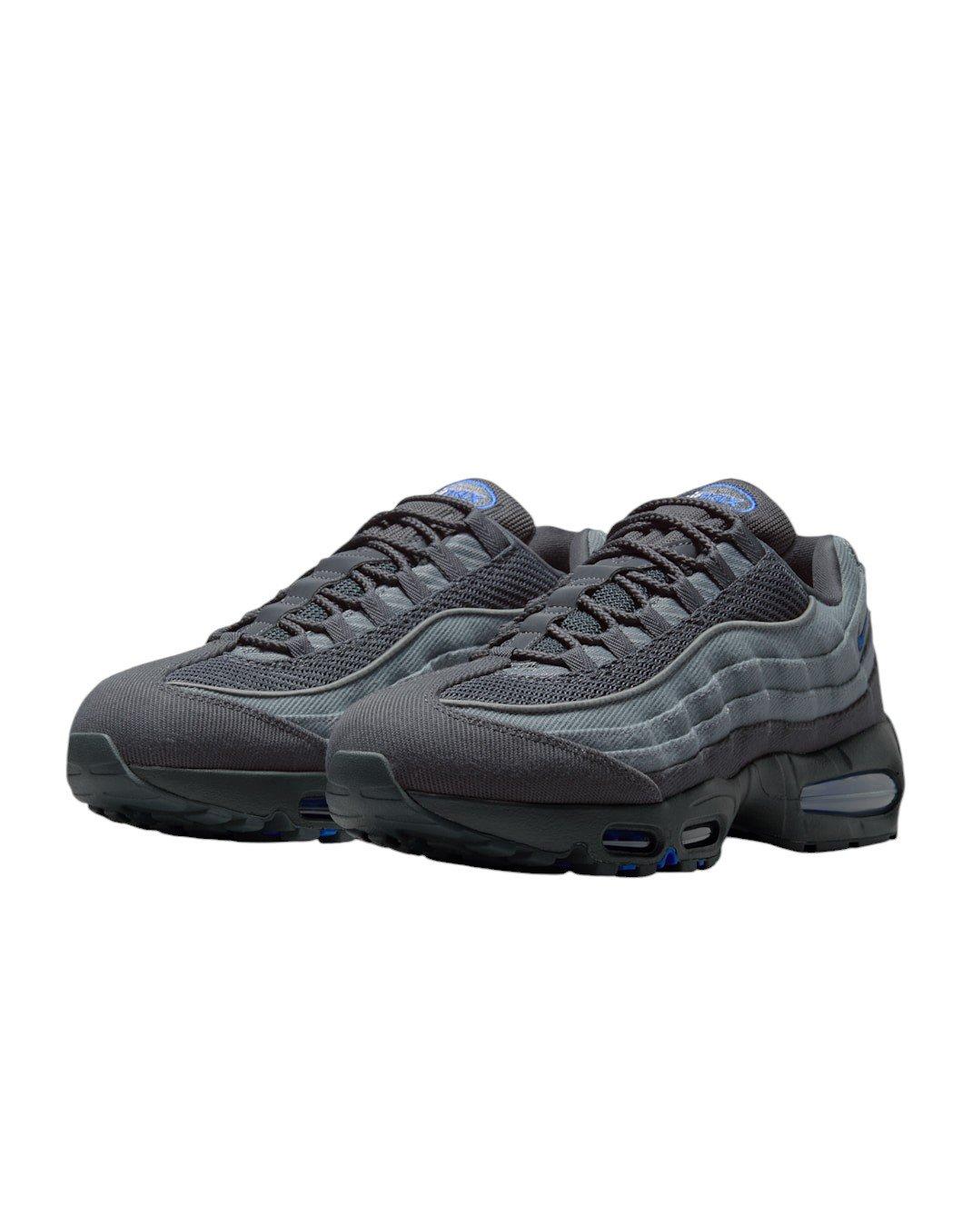 Nike Air Max 95 Big Bubble "Smoke Grey/Anthracite/Black/Racer Blue" Men's Shoe - GREY/ANTHRACITE/BLACK/BLUE