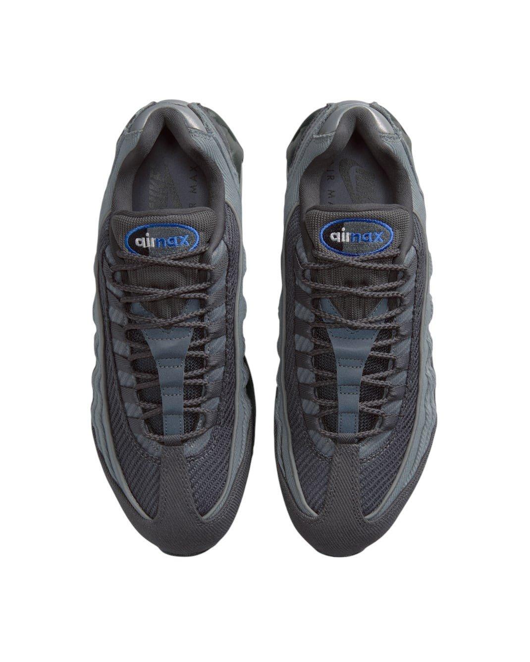 Nike Air Max 95 Big Bubble "Smoke Grey/Anthracite/Black/Racer Blue" Men's Shoe - GREY/ANTHRACITE/BLACK/BLUE