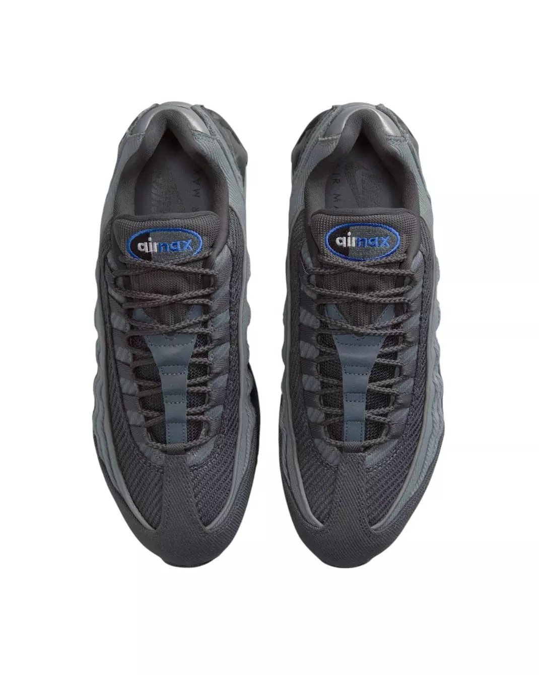 Nike Air Max 95 Big Bubble "Smoke Grey/Anthracite/Black/Racer Blue" Men's Shoe - GREY/ANTHRACITE/BLACK/BLUE