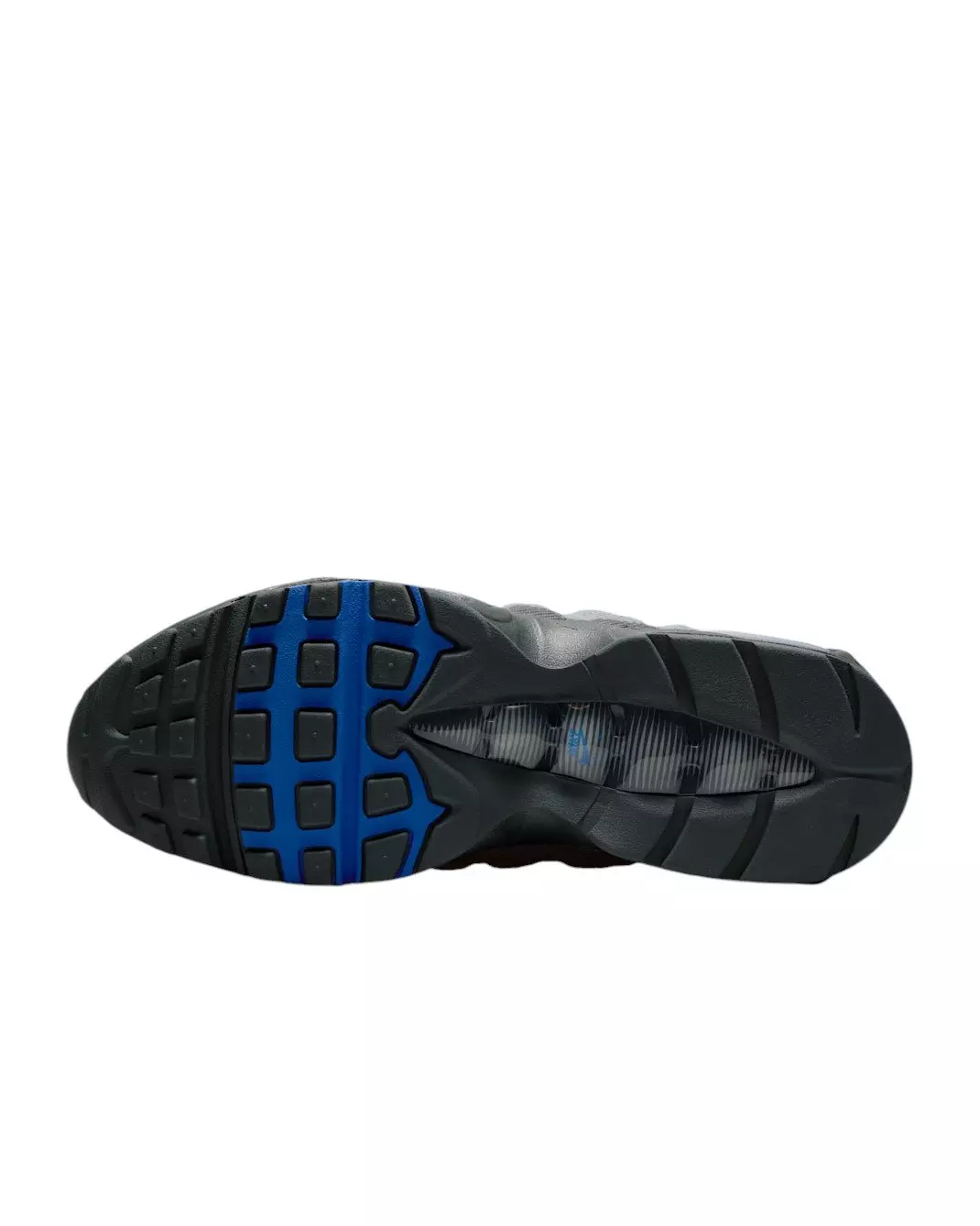 Nike Air Max 95 Big Bubble "Smoke Grey/Anthracite/Black/Racer Blue" Men's Shoe - GREY/ANTHRACITE/BLACK/BLUE
