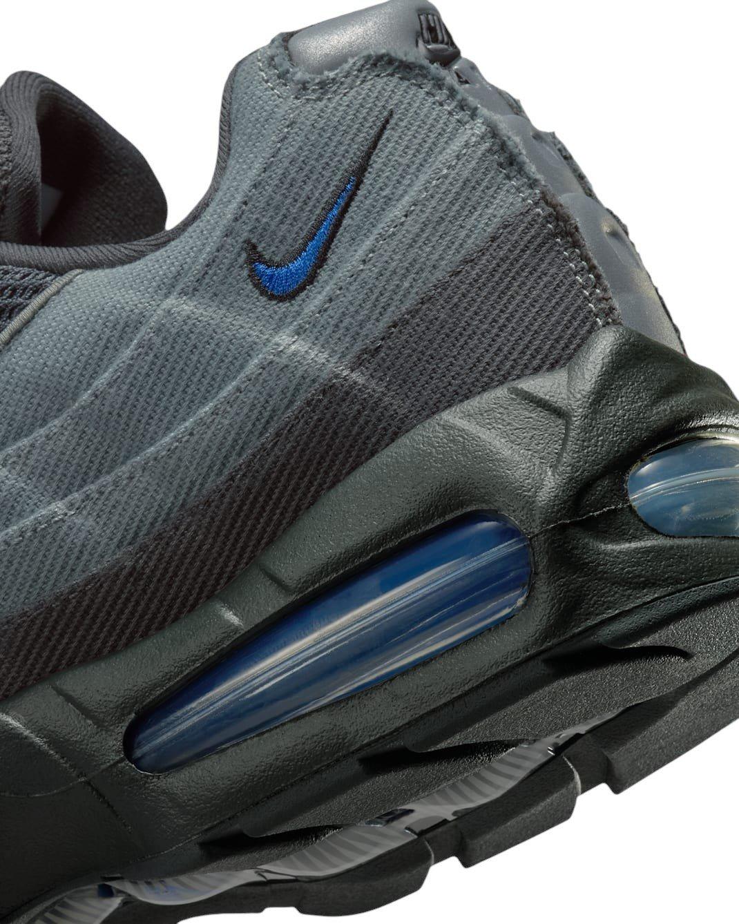 Nike Air Max 95 Big Bubble "Smoke Grey/Anthracite/Black/Racer Blue" Men's Shoe - GREY/ANTHRACITE/BLACK/BLUE
