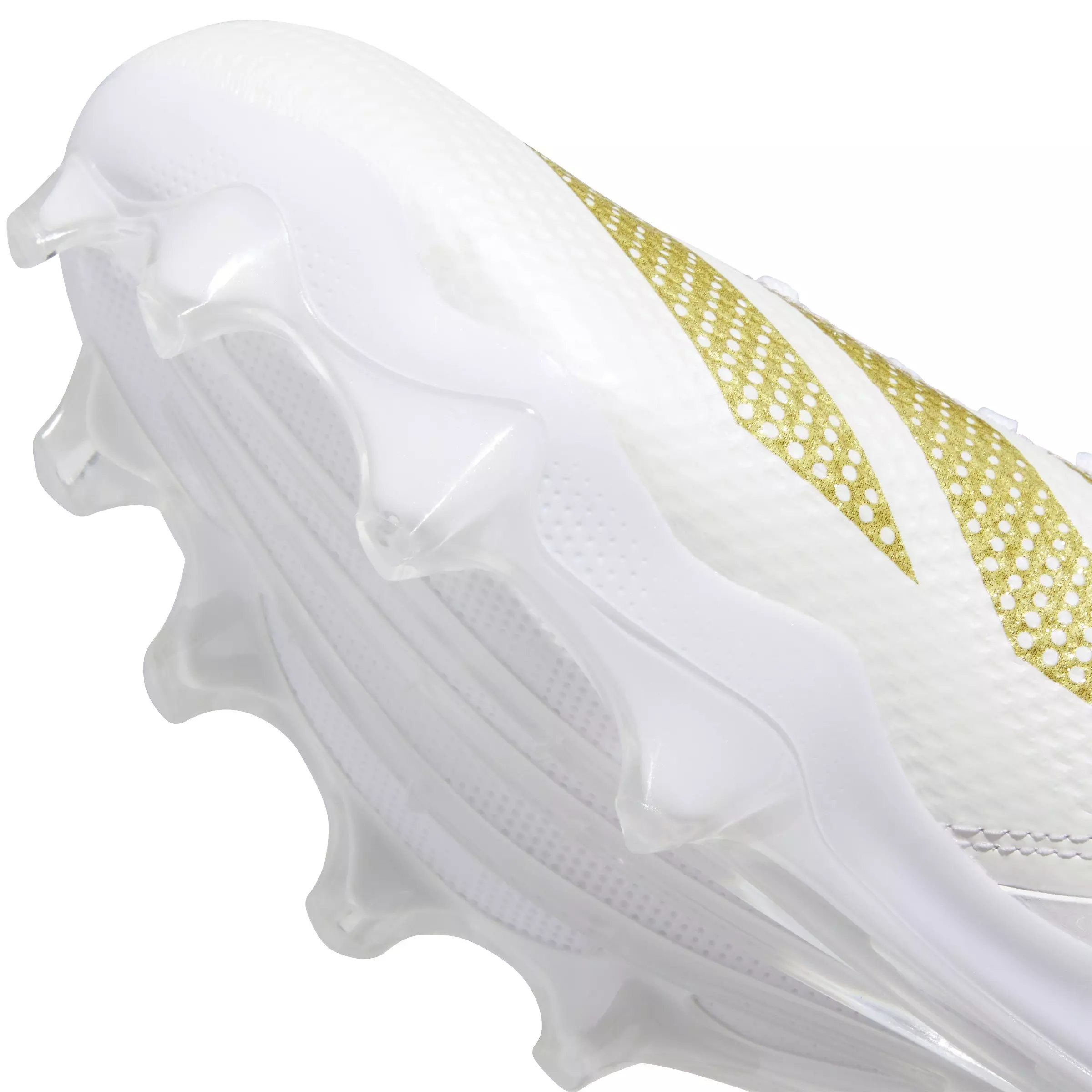 adidas Adizero Impact "Ftwr White/Gold Metallic/Ftwr White" Unisex Football Cleat - WHITE/GOLD/WHITE