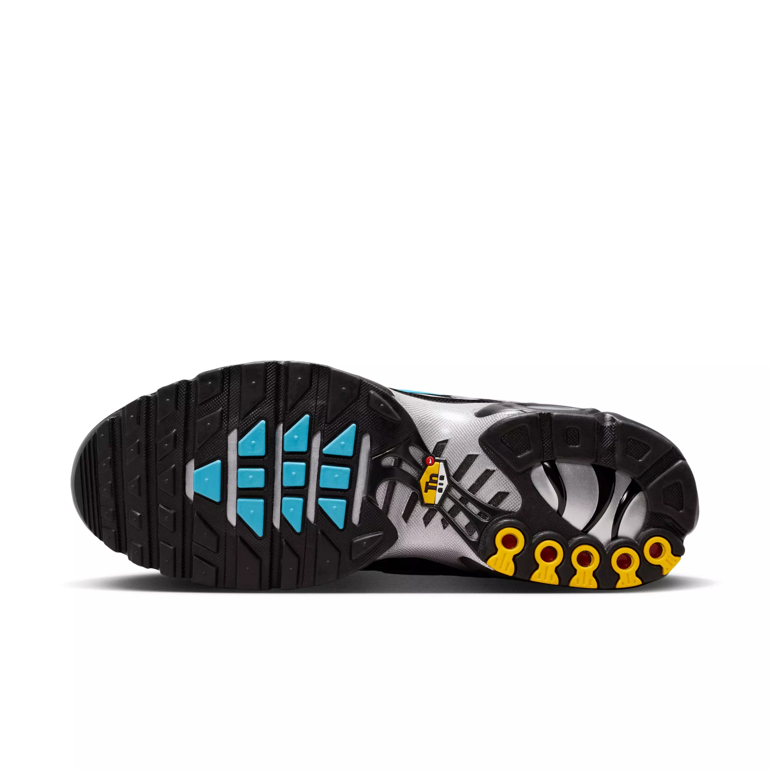 Nike Air Max Plus Premium "Black/Chrome/Gamma Blue" Men's Shoe - BLACK/CHROME/BLUE