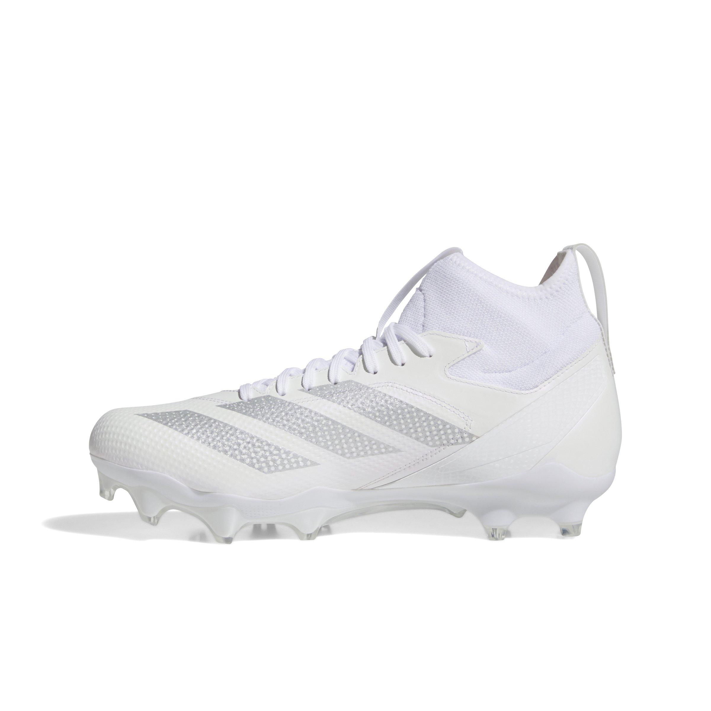 adidas Adizero Impact "Ftwr White/Silver Metallic/Ftwr White" Unisex Football Cleat - WHITE/SILVER/WHITE Thumbnail View 2
