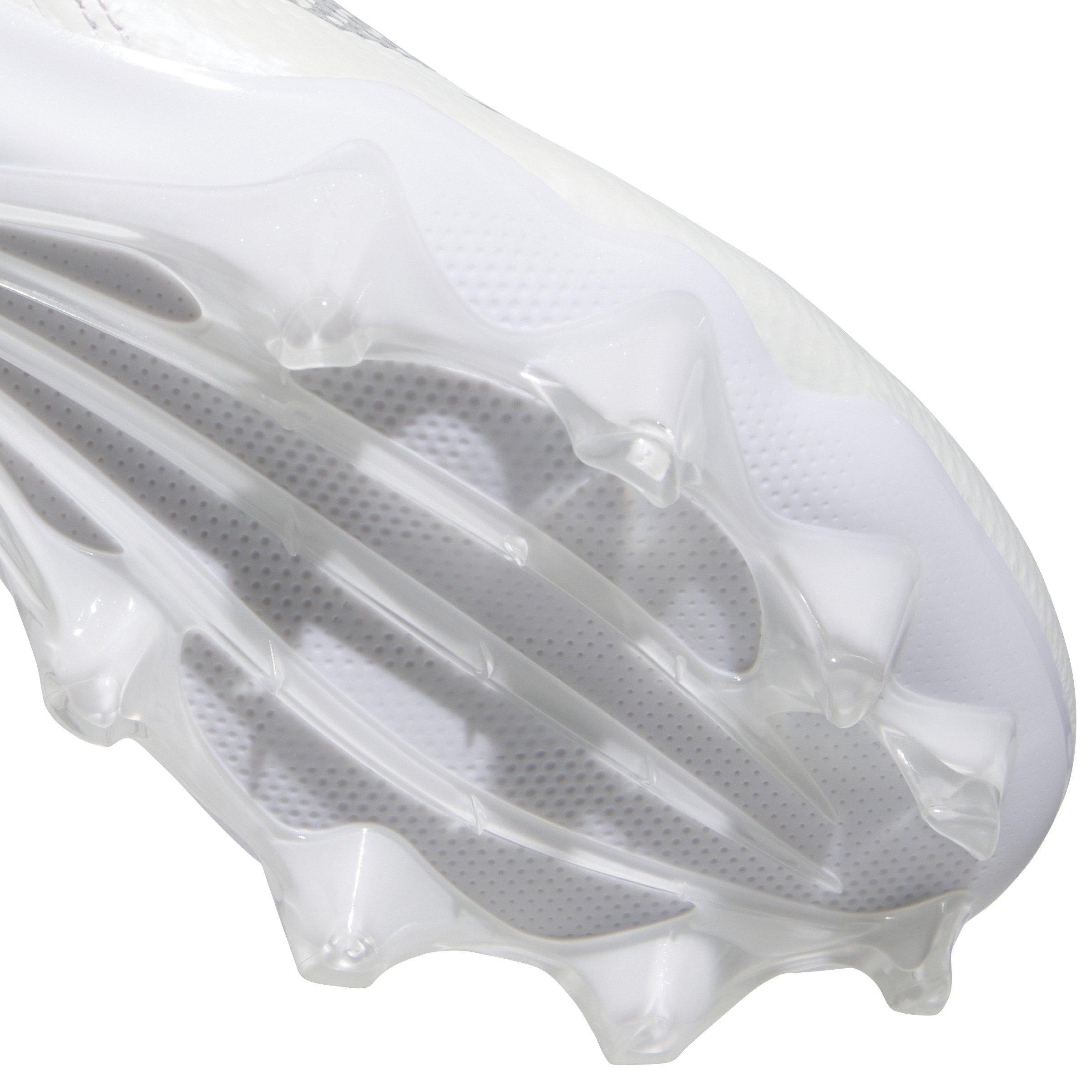 adidas Adizero Impact "Ftwr White/Silver Metallic/Ftwr White" Unisex Football Cleat - WHITE/SILVER/WHITE Thumbnail View 8