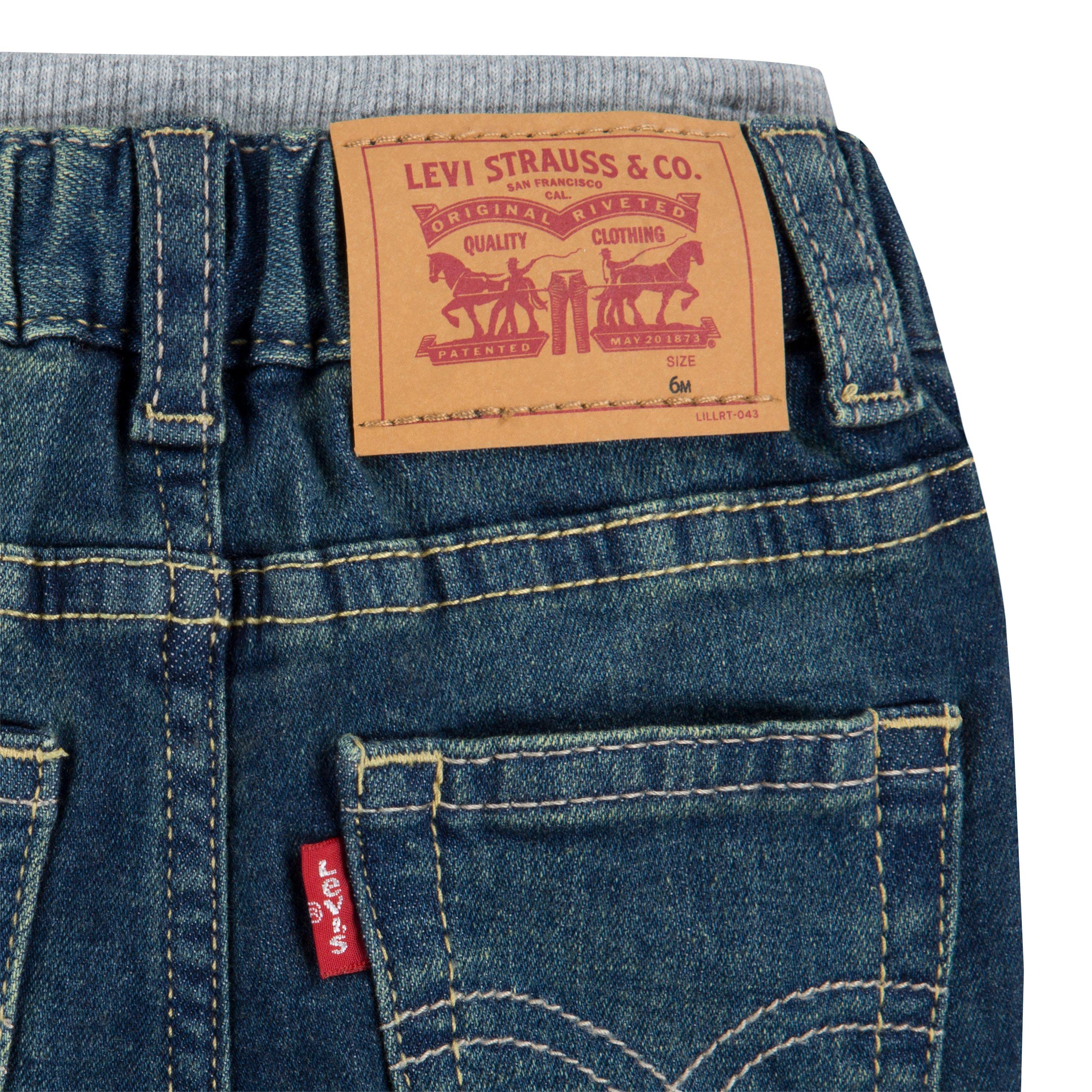 Levi's Murphy Pull On Infant Boys' Covered Up Pants - Blue - COVERED UP BLUE Thumbnail View 4